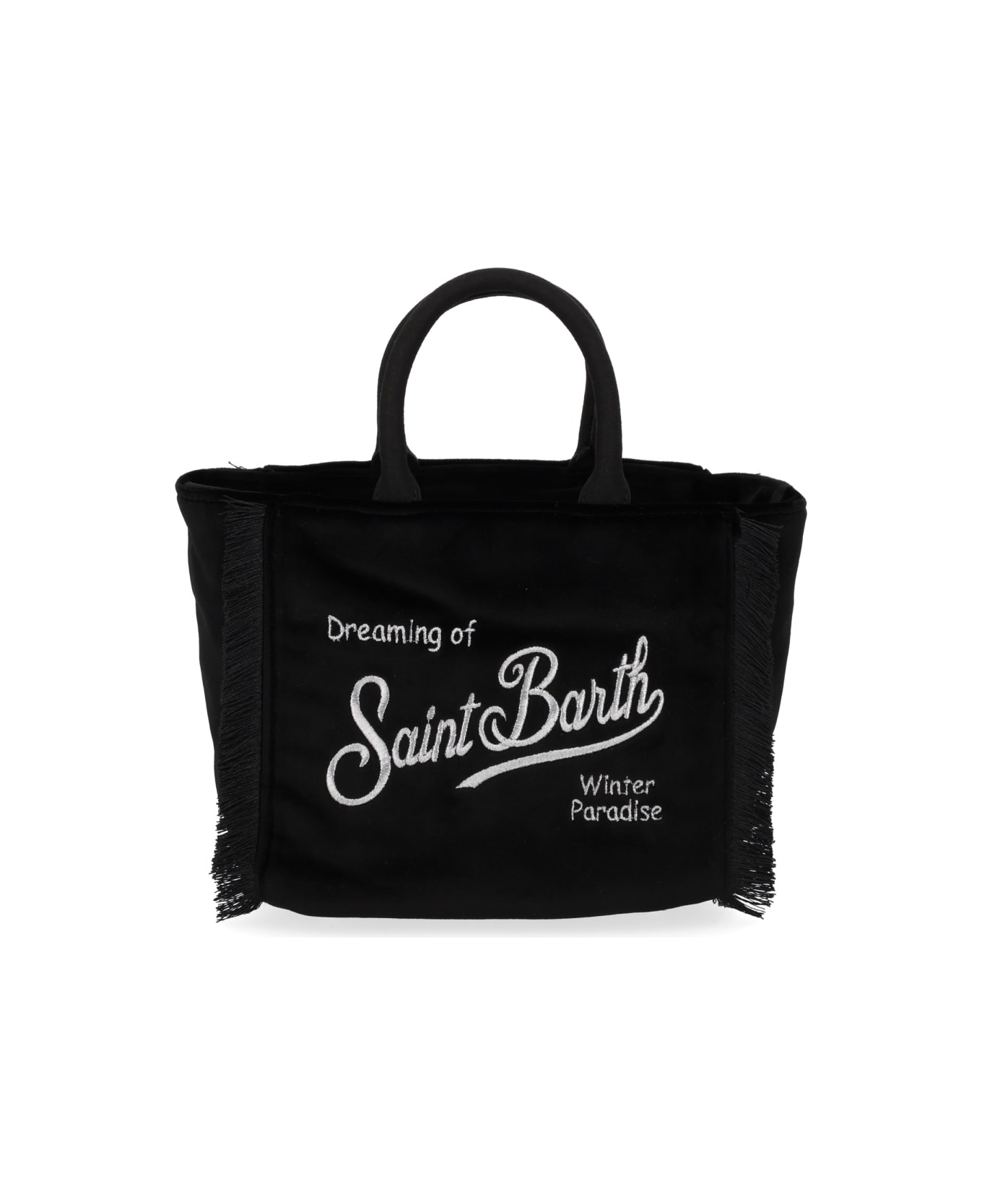 MC2 Saint Barth "mini Velvet" Tote Bag - BLACK