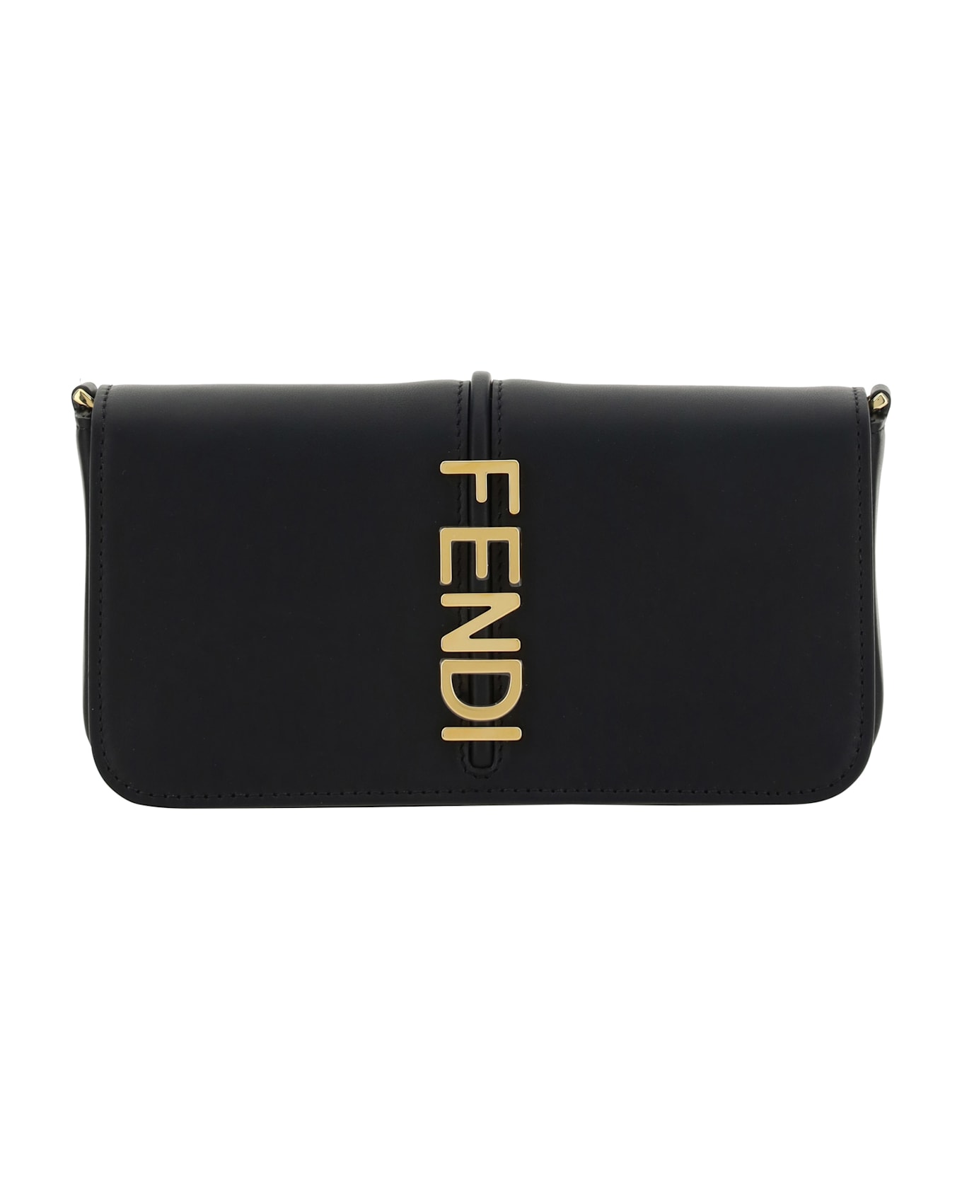 Fendi Wallet With Chain - Nero+oro Soft