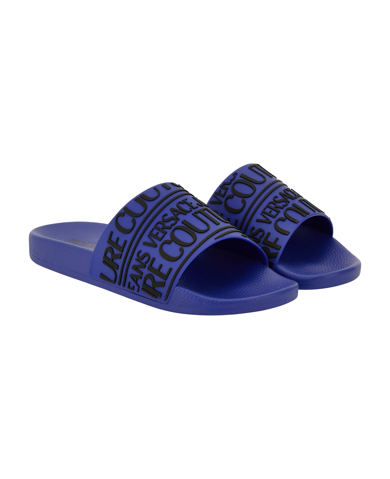 Versace Jeans Couture Pool Slides - Blue