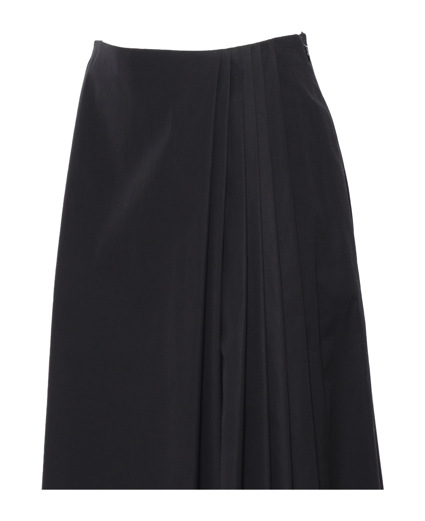 Lorena Antoniazzi Black Skirt With Pleats - BLACK