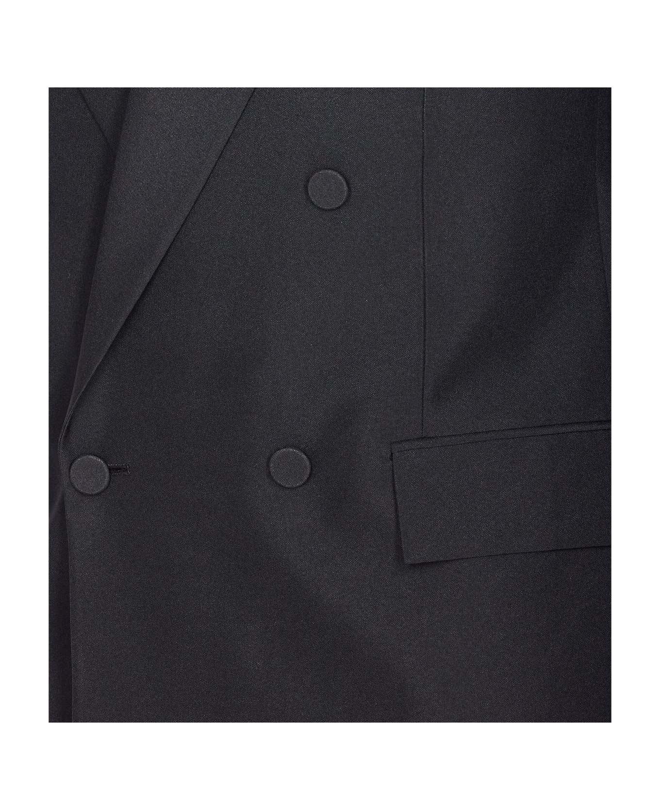 Gucci Double Breasted Jacket - Black