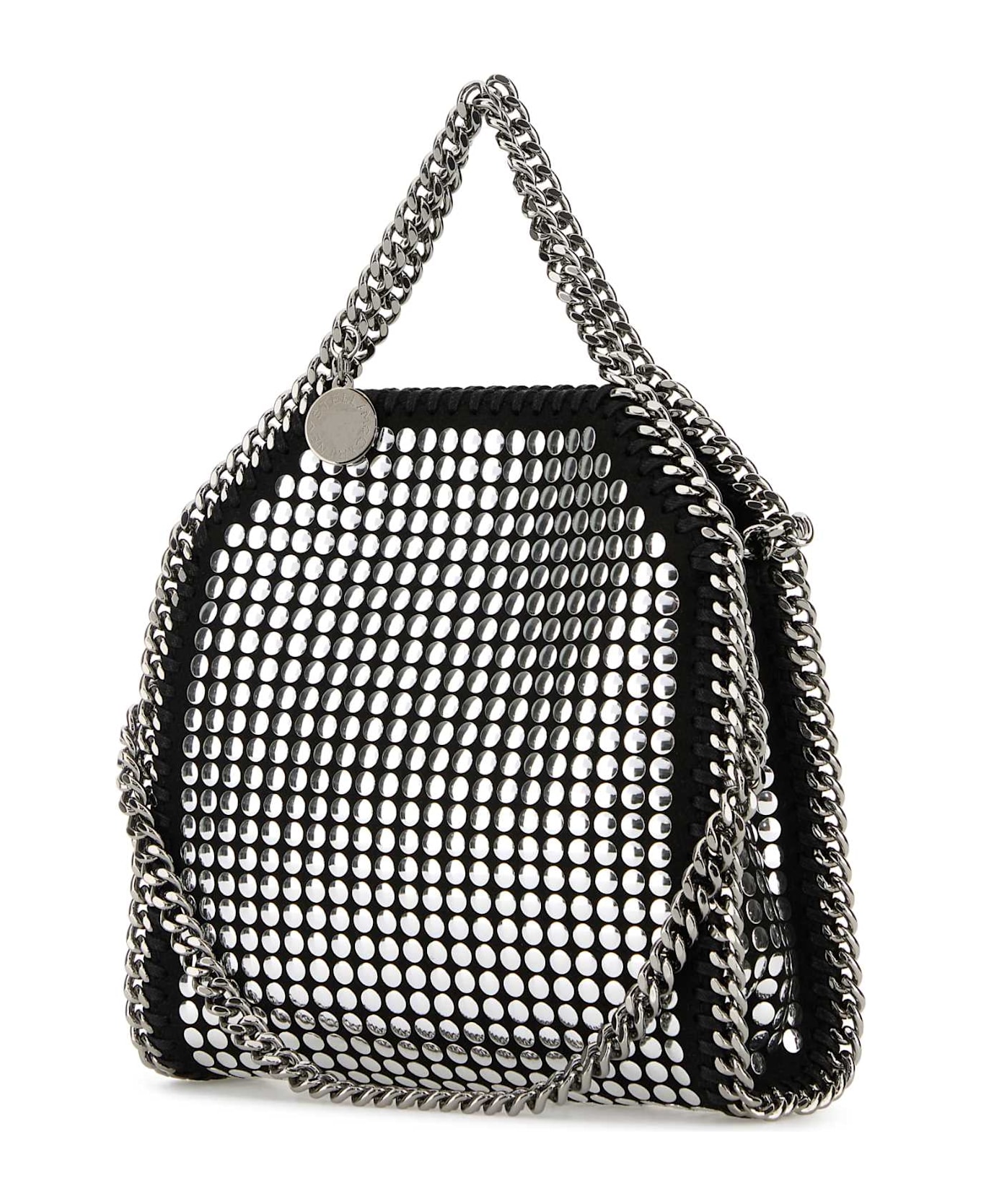 Stella McCartney Embellished Shaggy Deer Micro Falabella Handbag - Black