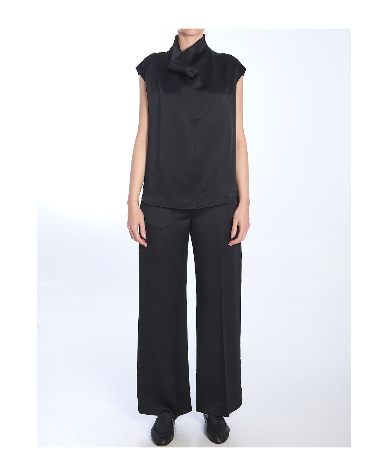 Totême Black Trousers - Black