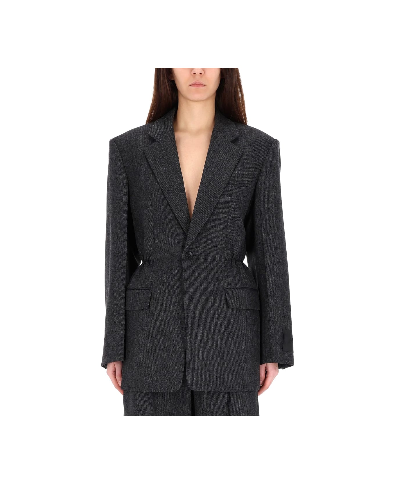 Alexander Wang Wool Blazer - CHARCOAL