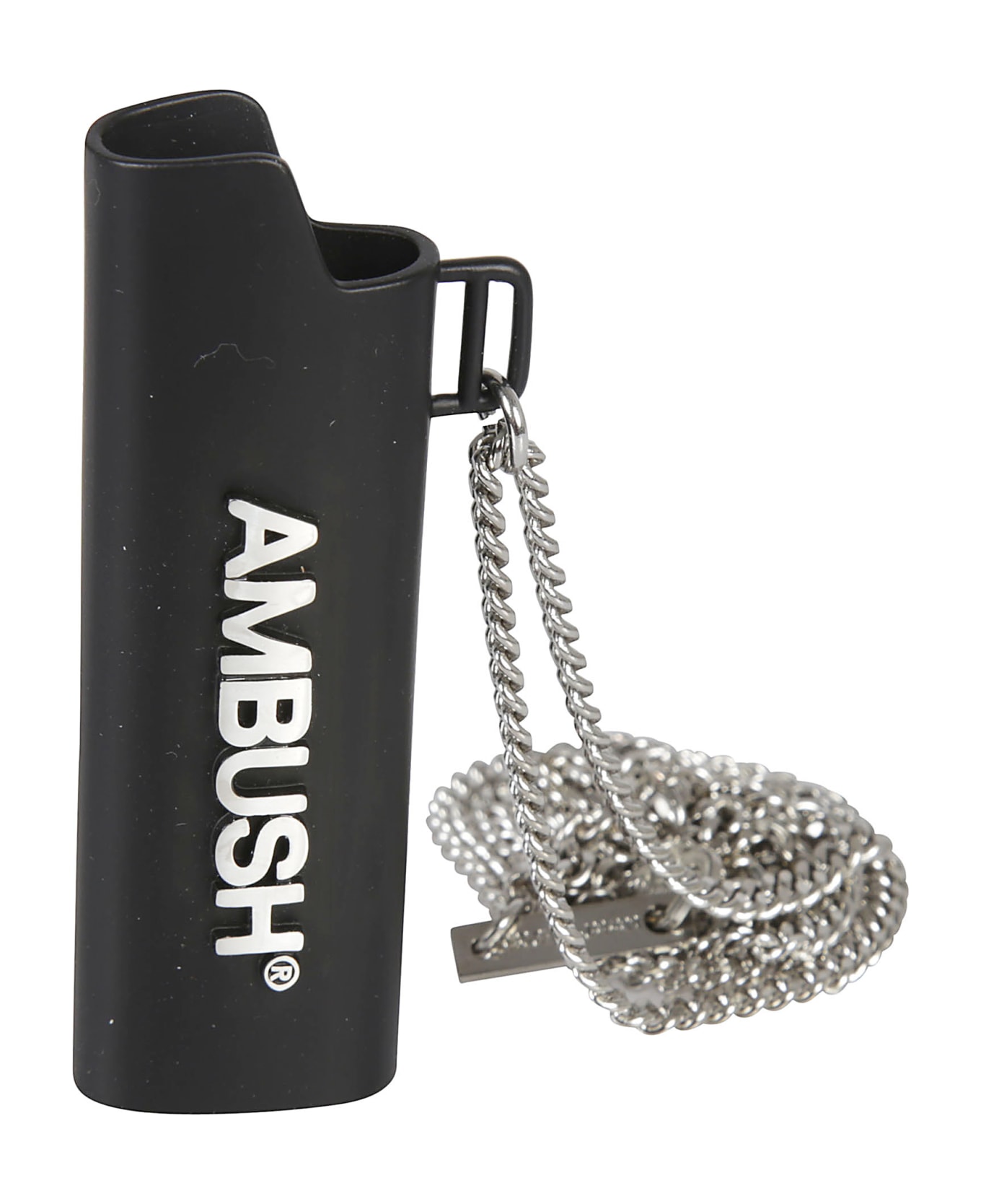 AMBUSH Logo Lighter Case Necklace - Black