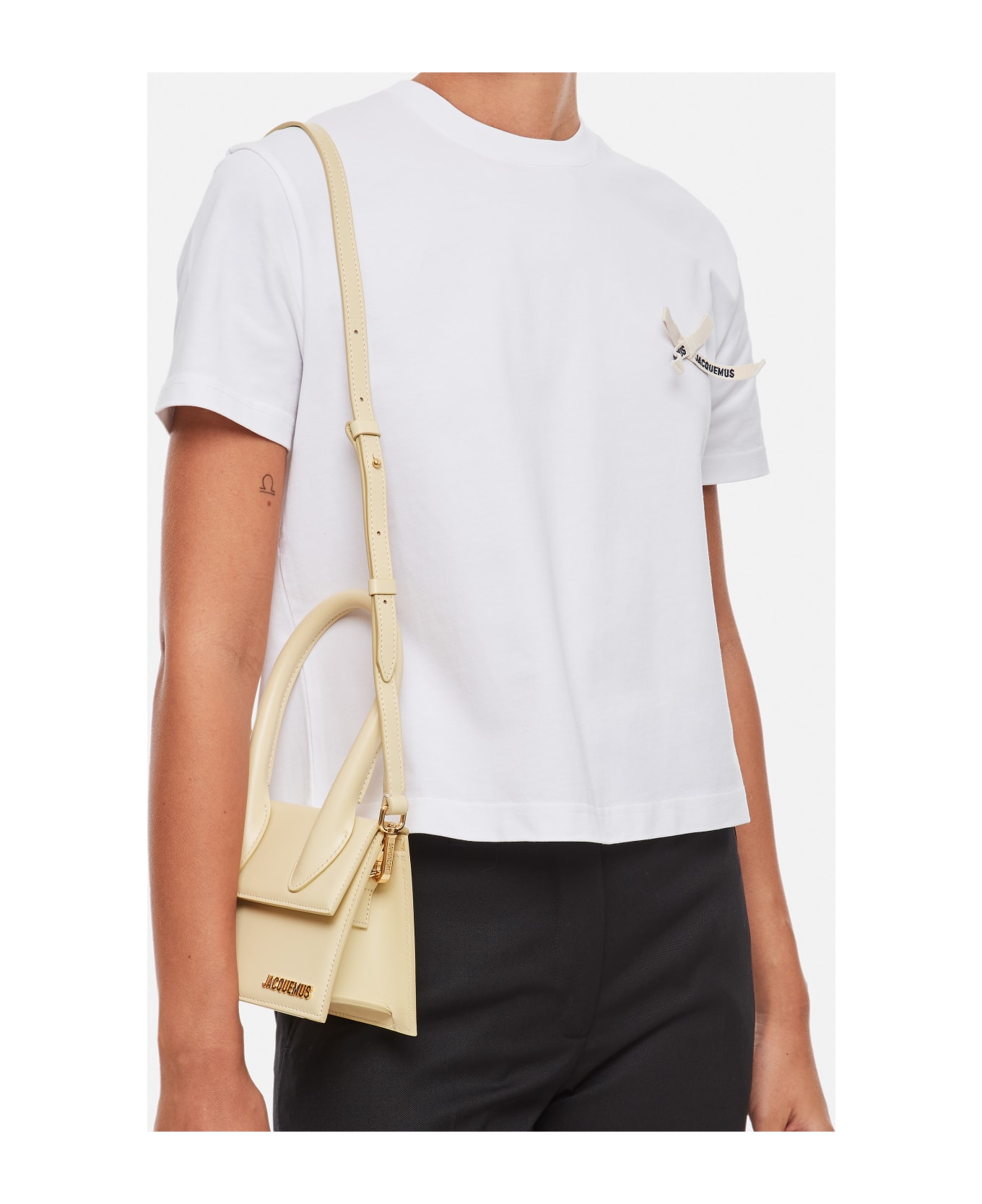 Jacquemus Le Chiquito Moyen Leather Bag - Ivory