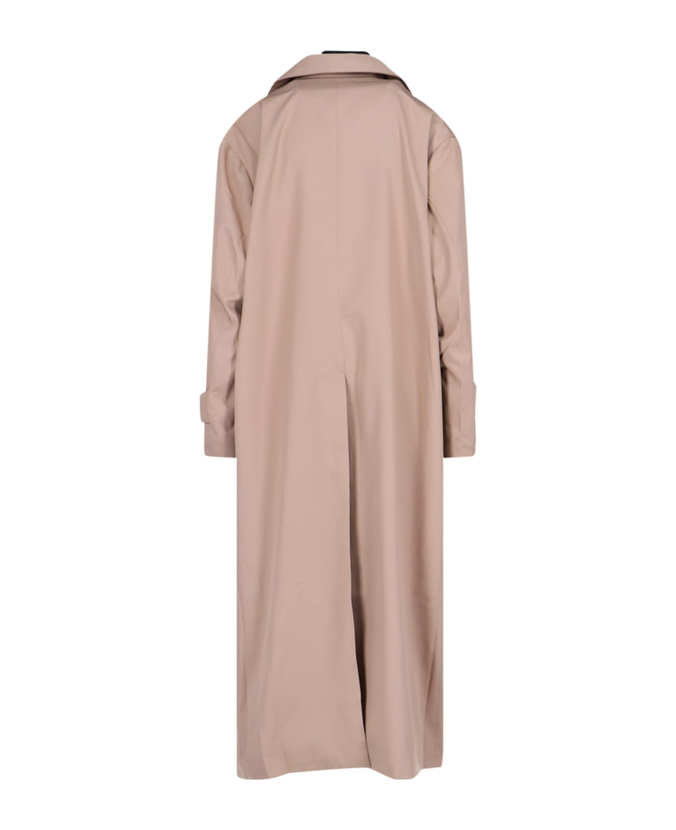 Rokh Double Layer Trench Coat - Beige