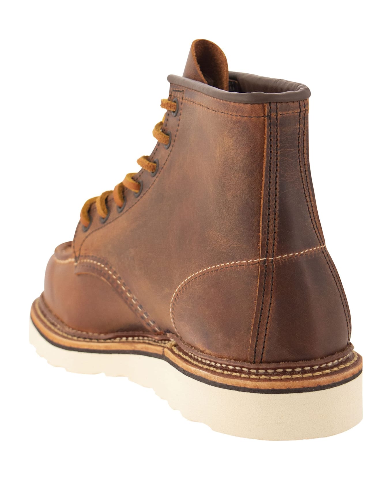 Red Wing Classic Moc - Rough And Tough Leather Boot - Brown