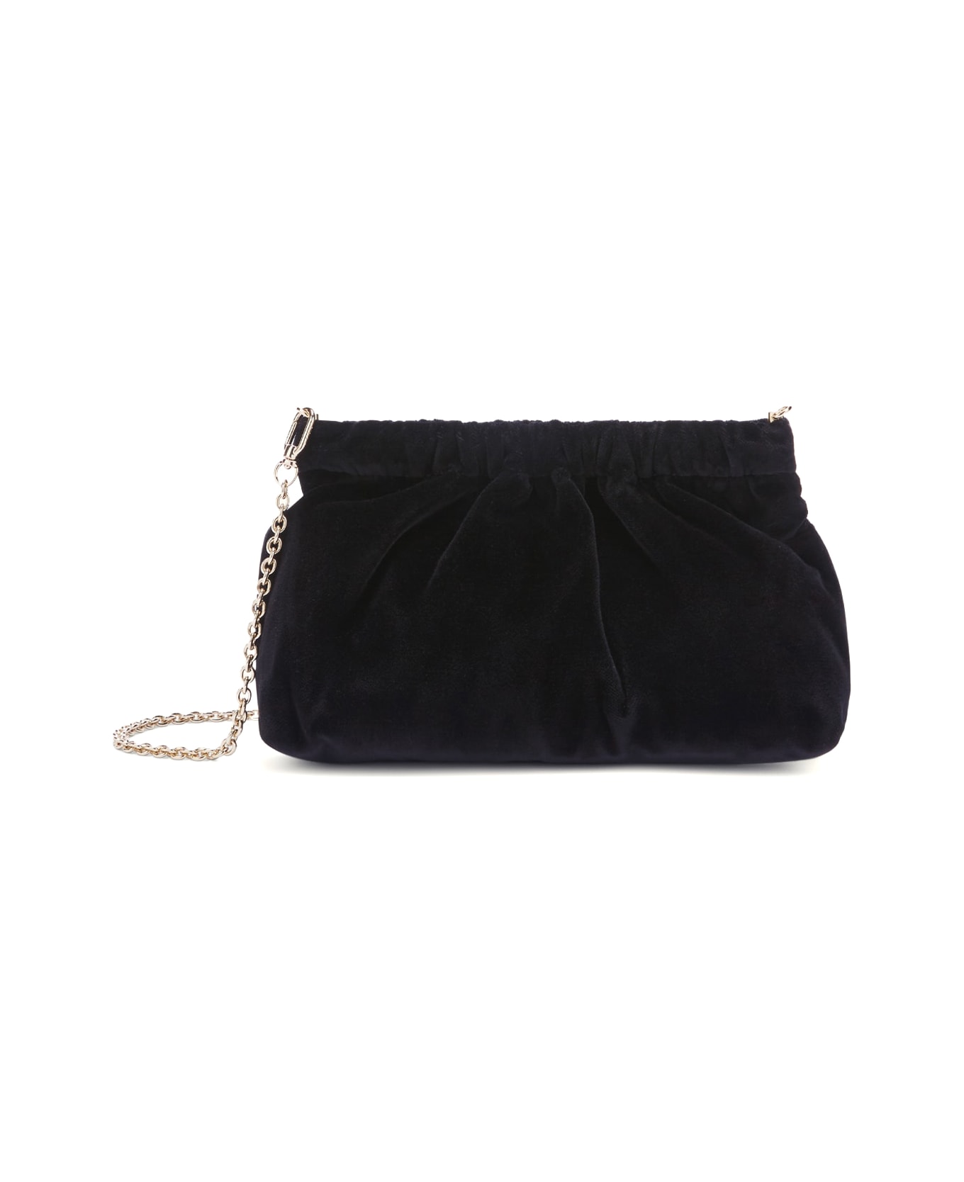 Furla Black Clutch With Chain Shoulder Strap - NERO