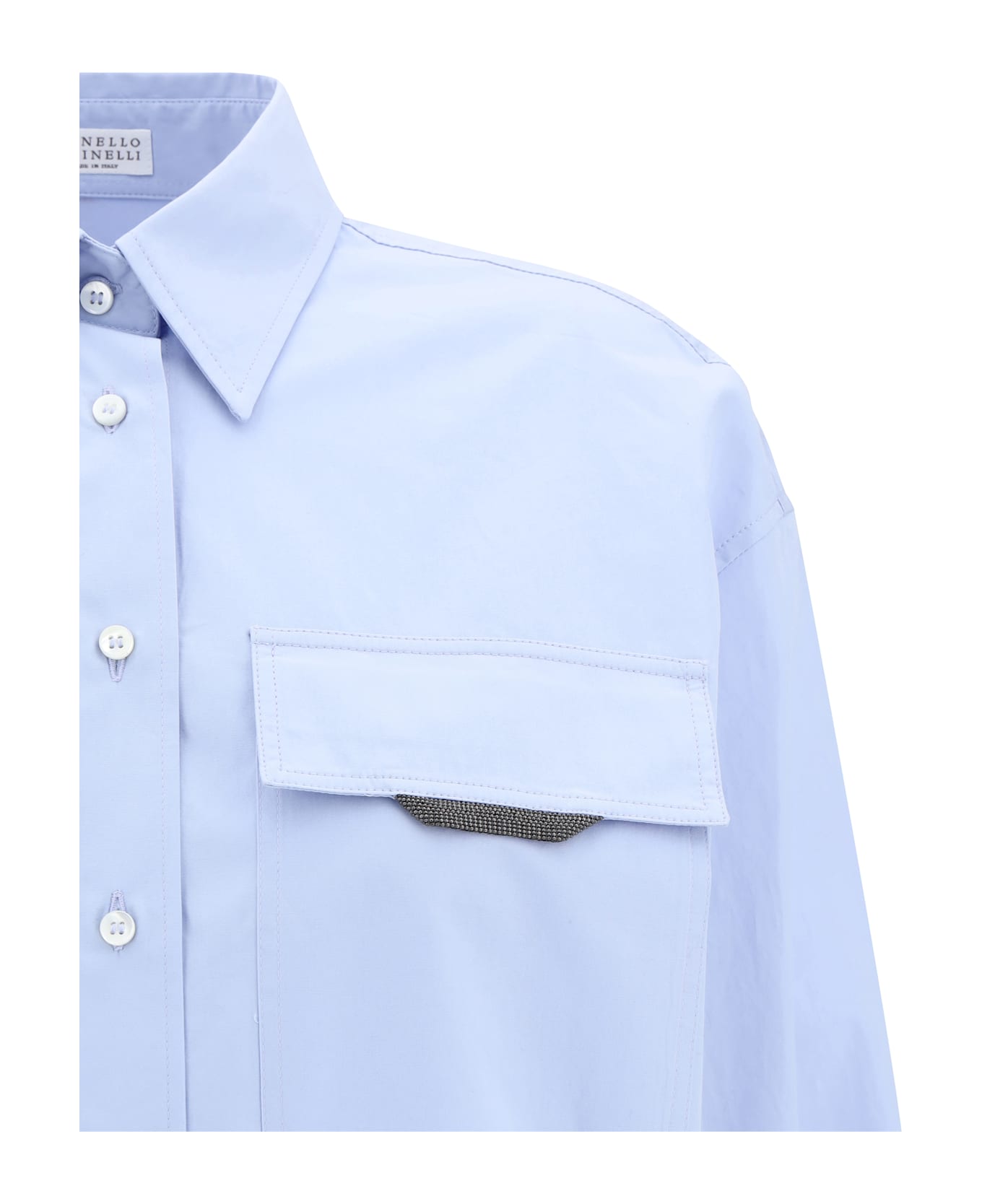 Brunello Cucinelli Shirt With Iconic Jewelry Detail