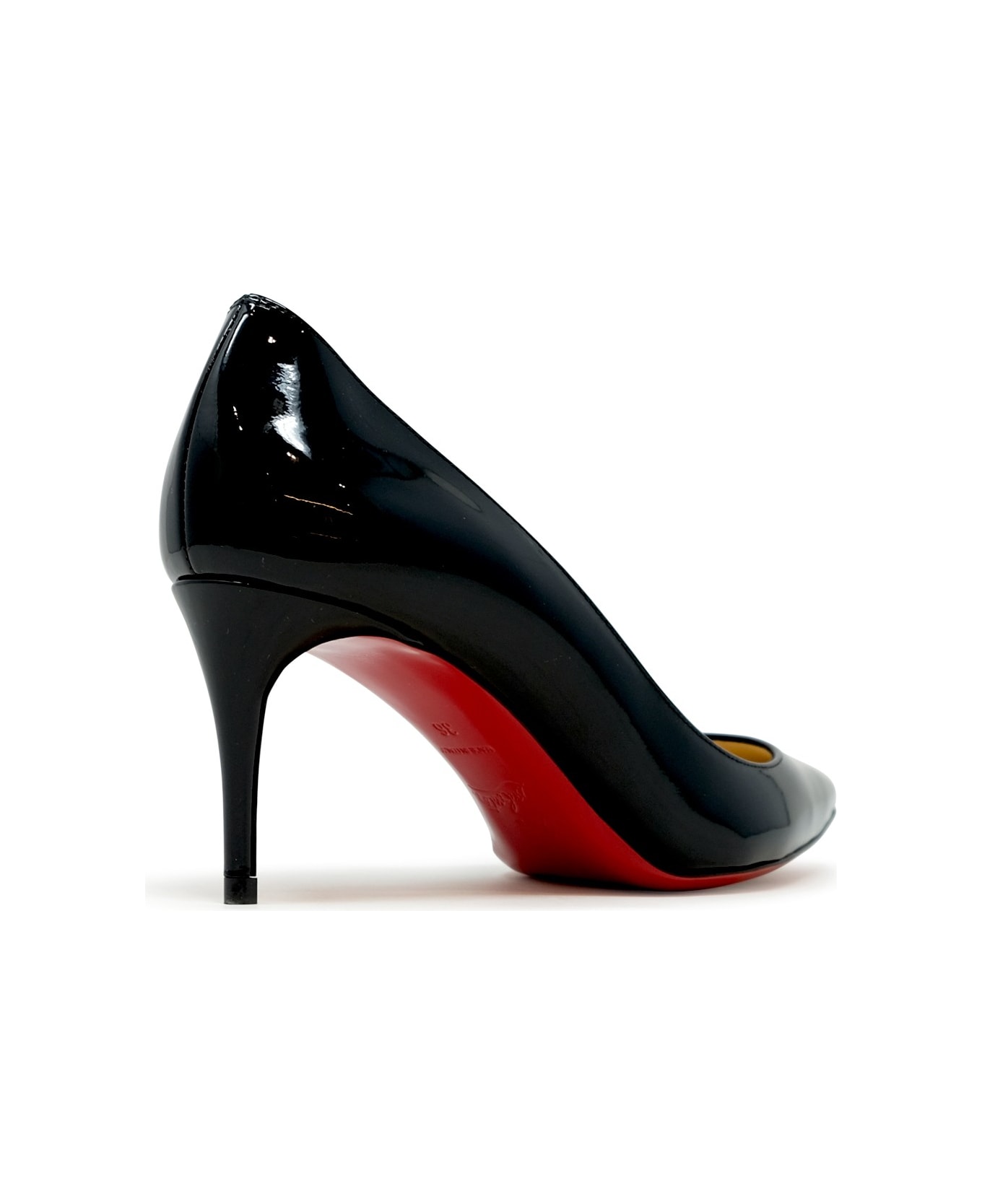 Christian Louboutin Black Patent Kate 70 Pumps - Black