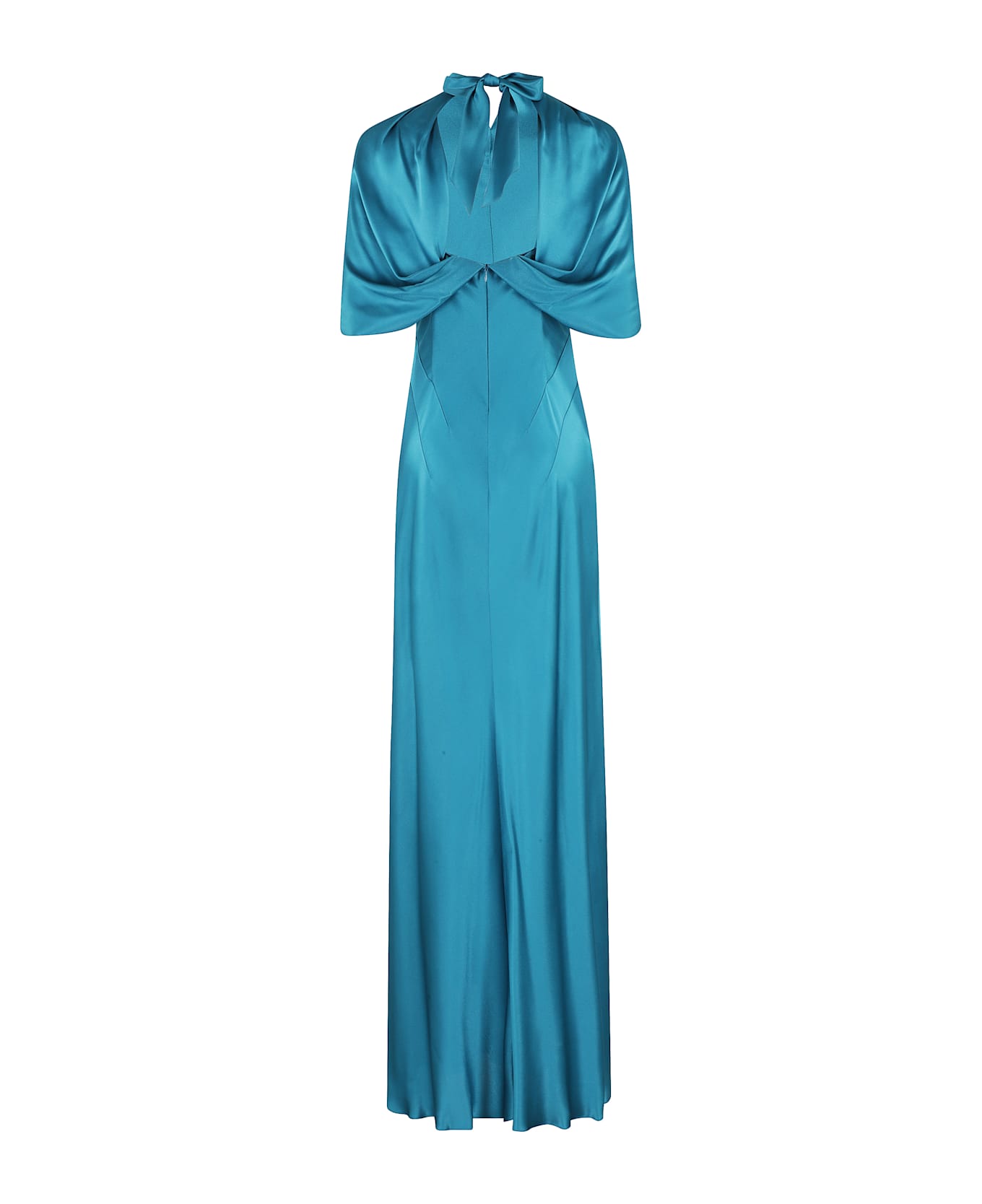 Alberta Ferretti Abito Satin - Blu