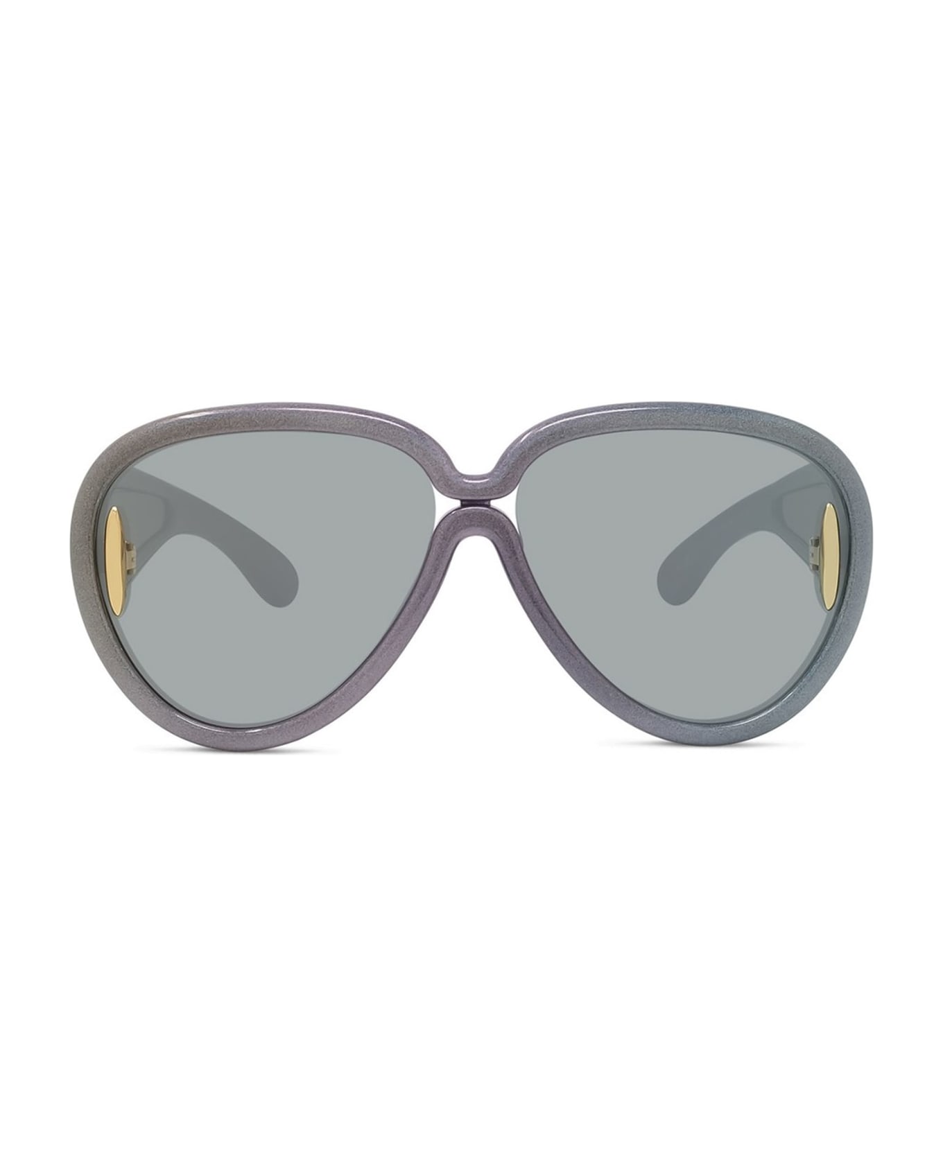 Loewe Pilot Mask - Holografic Black Sunglasses - grey