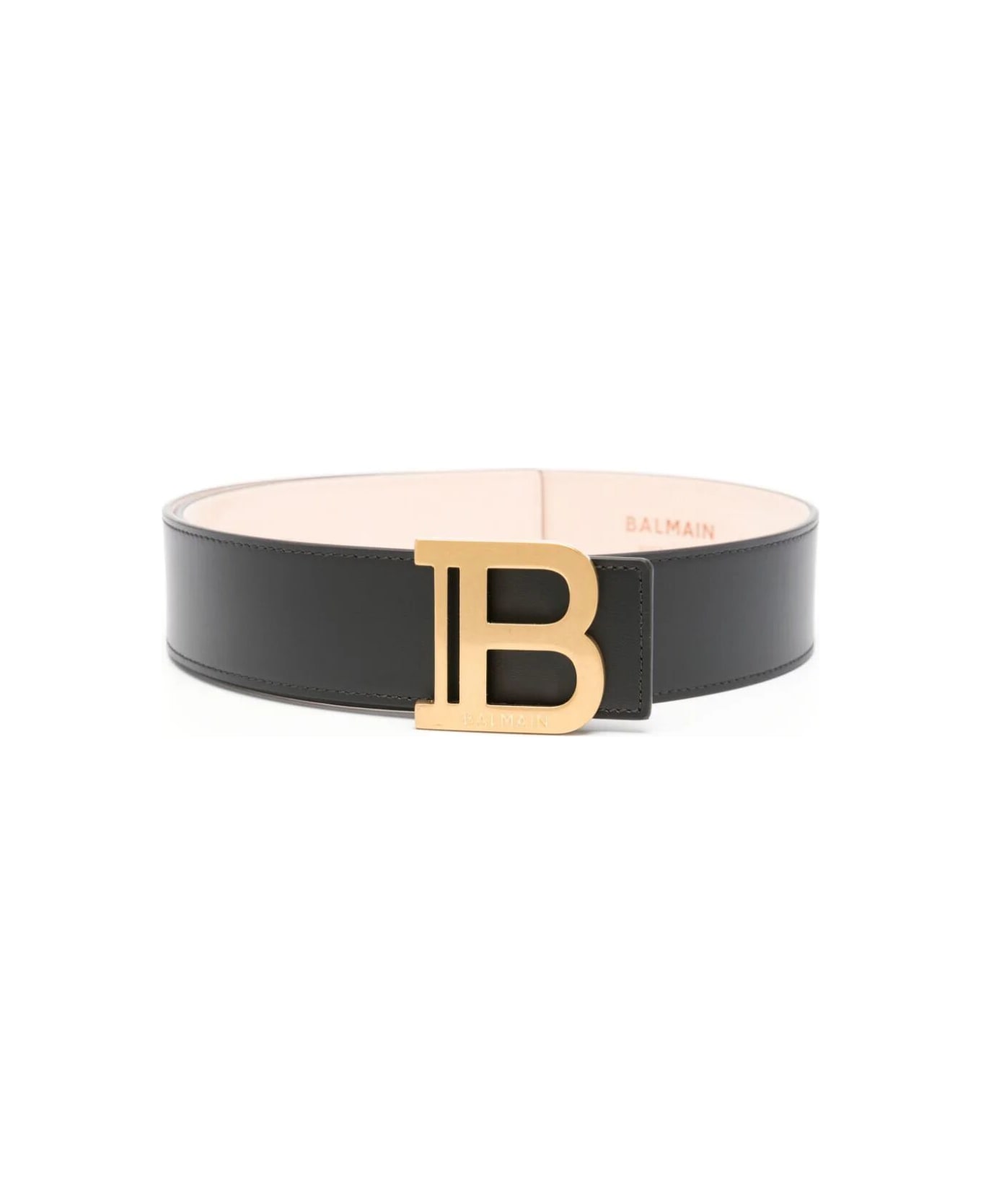Balmain B-logo Buckle Belt - Pa Noir