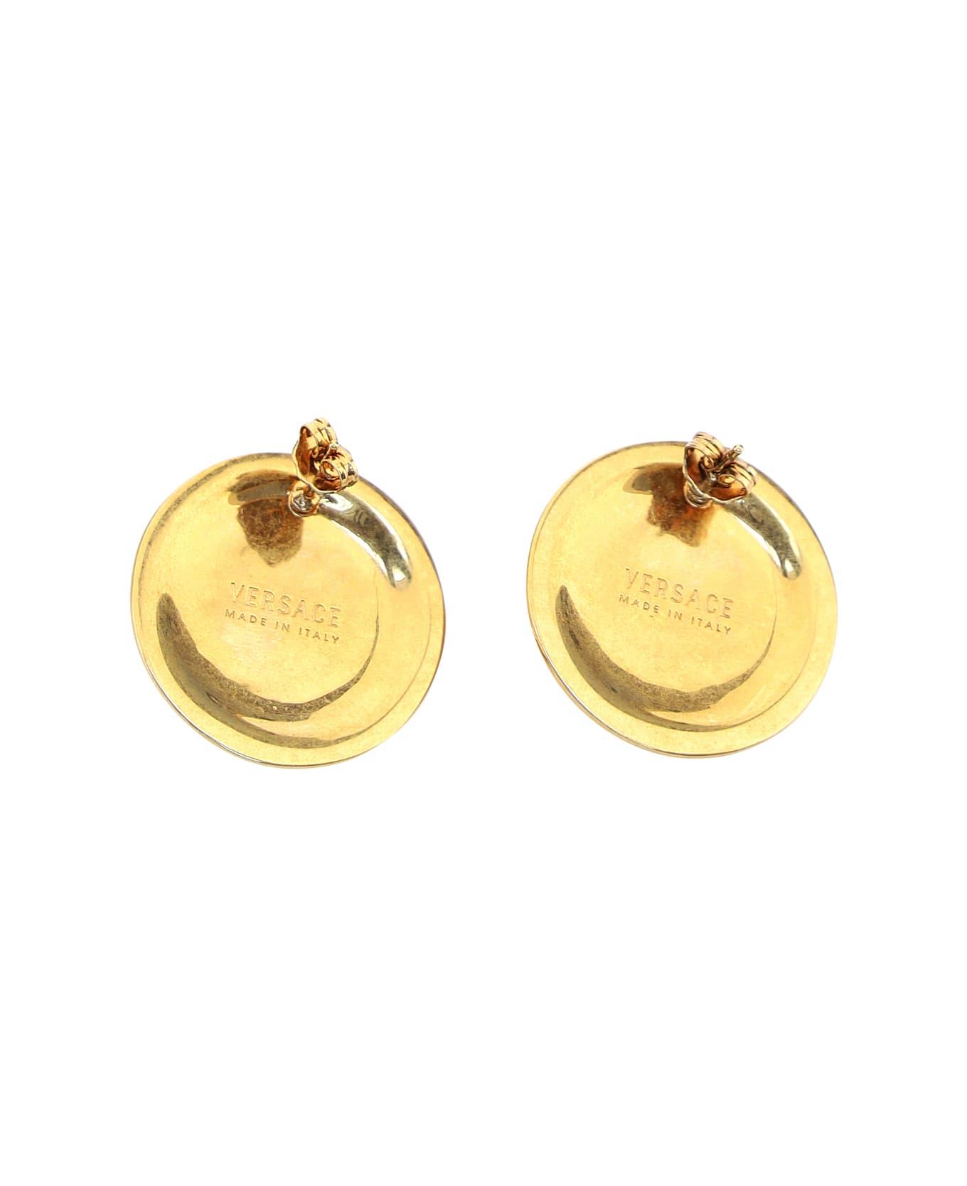 Versace Gold Brass Tribute Medusa Earrings - Kot Tribute Gold