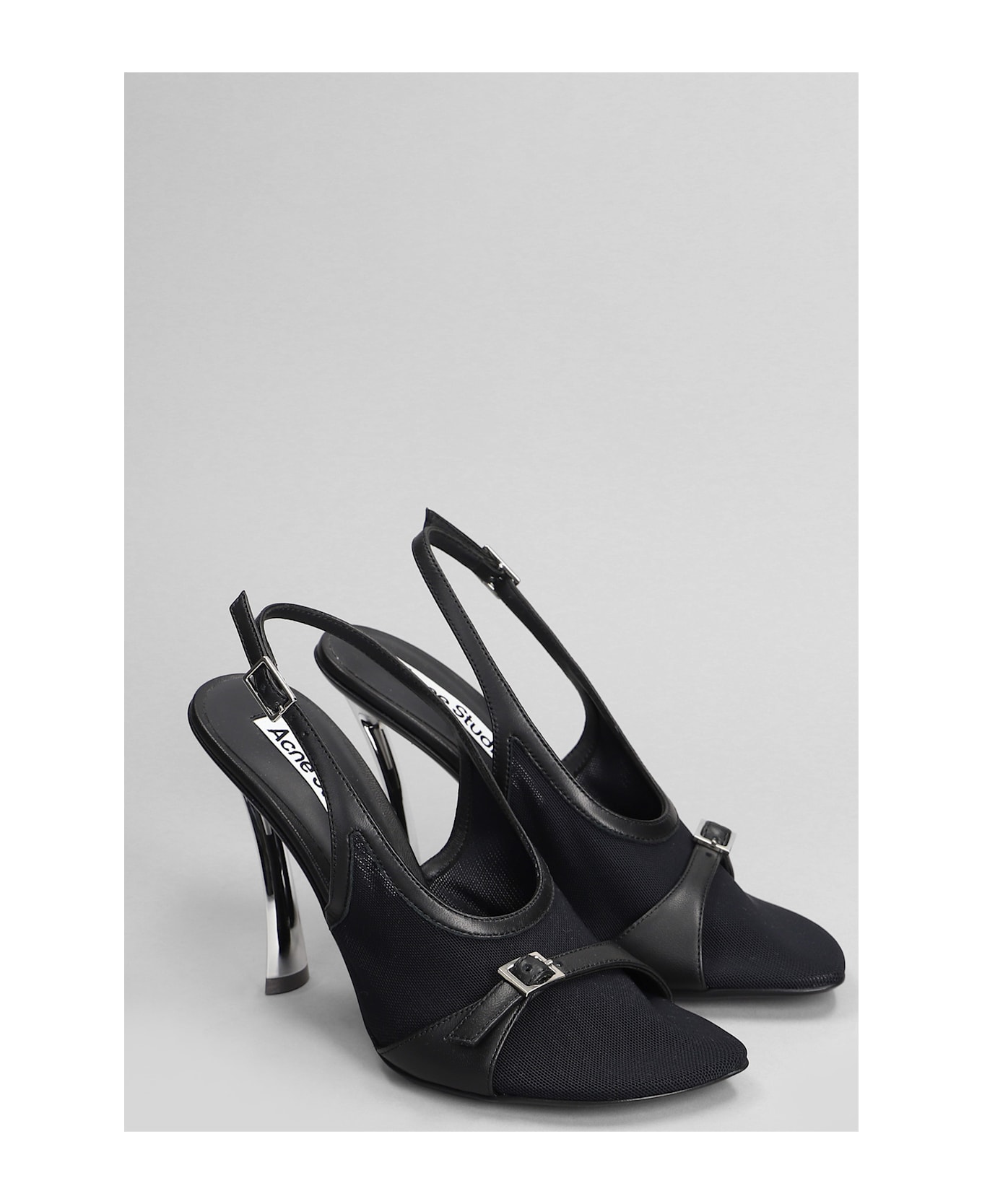 Acne Studios Pumps In Black Leather - black