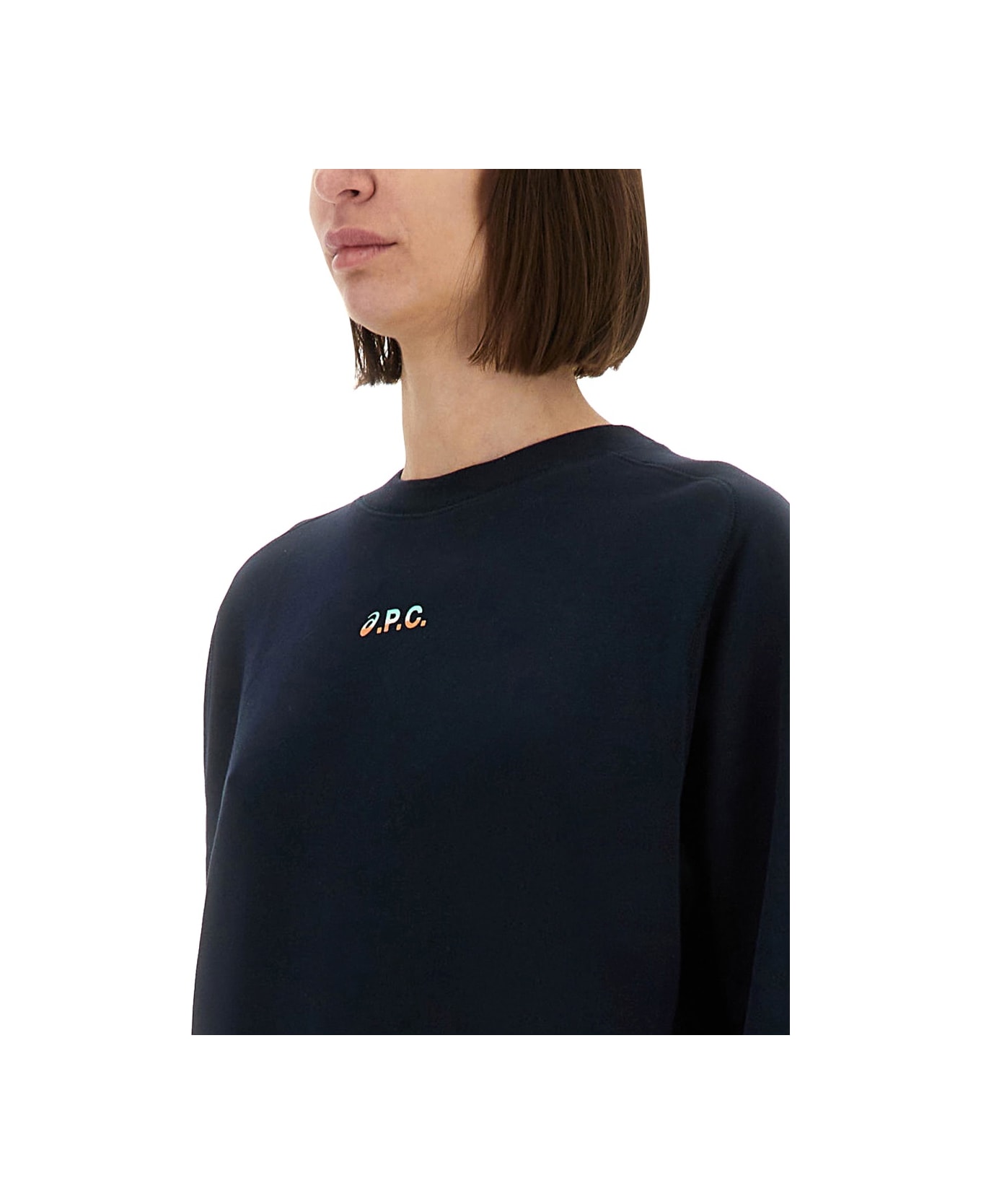 Asics "stone" Sweatshirt - BLUE