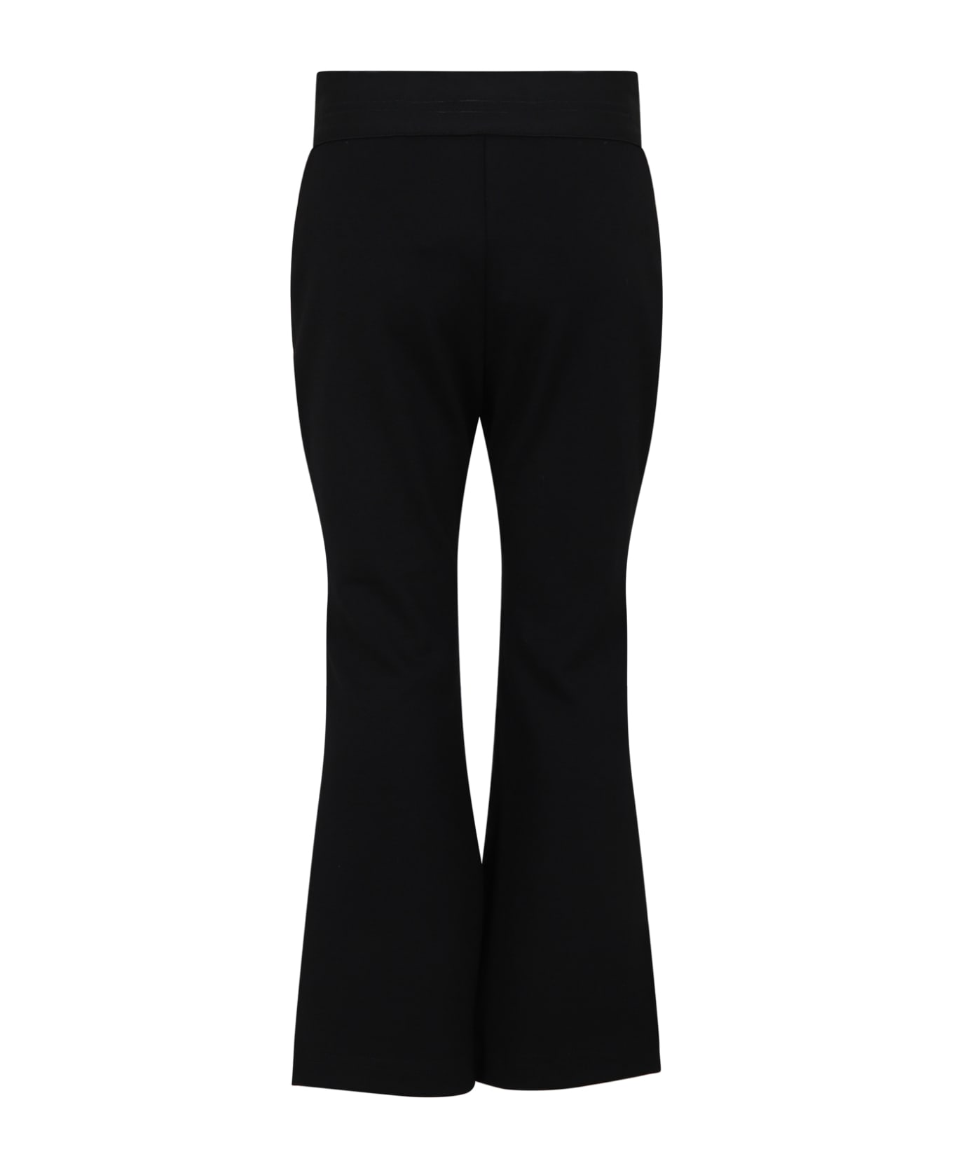 MSGM Black Trousers For Girl - Nero ボトムス