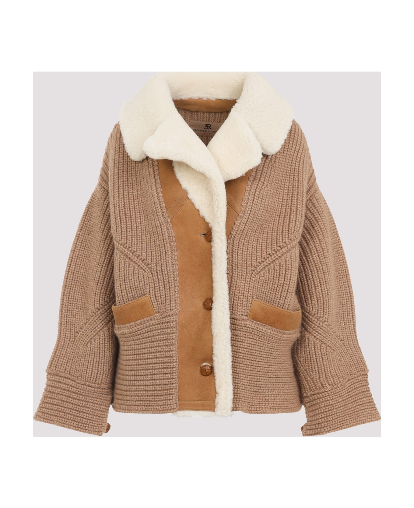 Ermanno Scervino Knit Coat - Beige