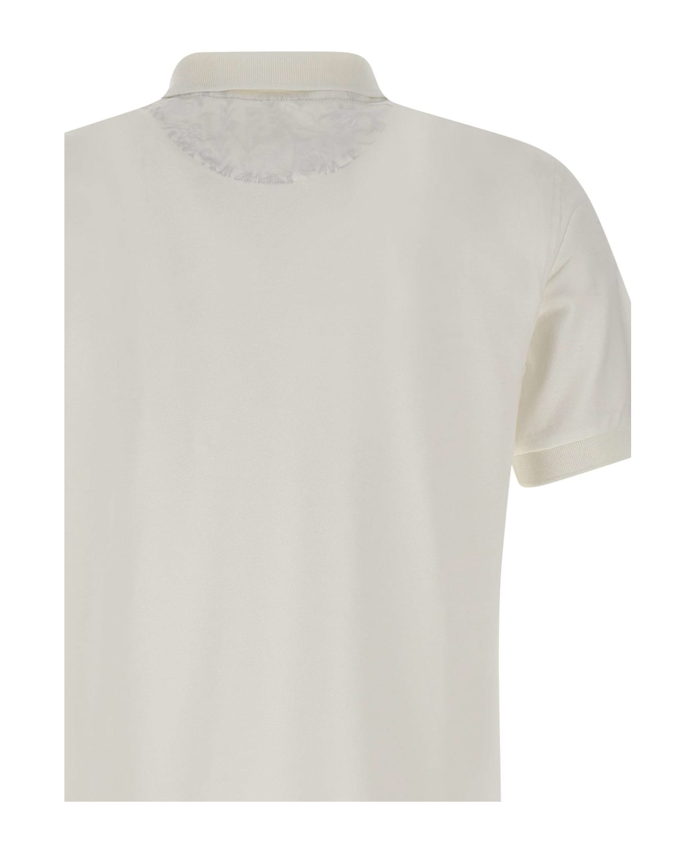 Sun 68 "cold Garment Dye" Polo Shirt Cotton - WHITE ポロシャツ