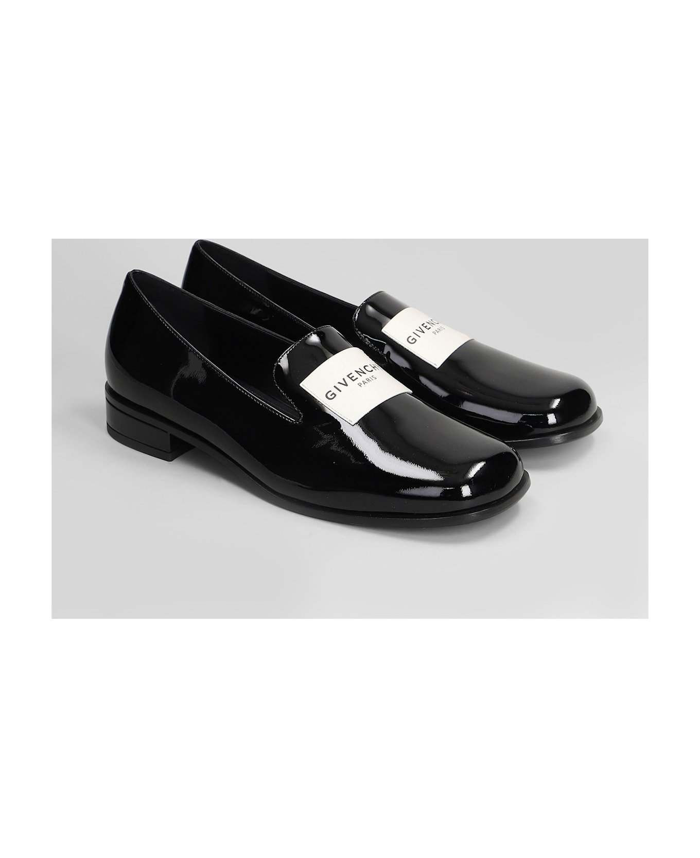 Givenchy Elegant Loafer Loafers In Black Patent Leather - black