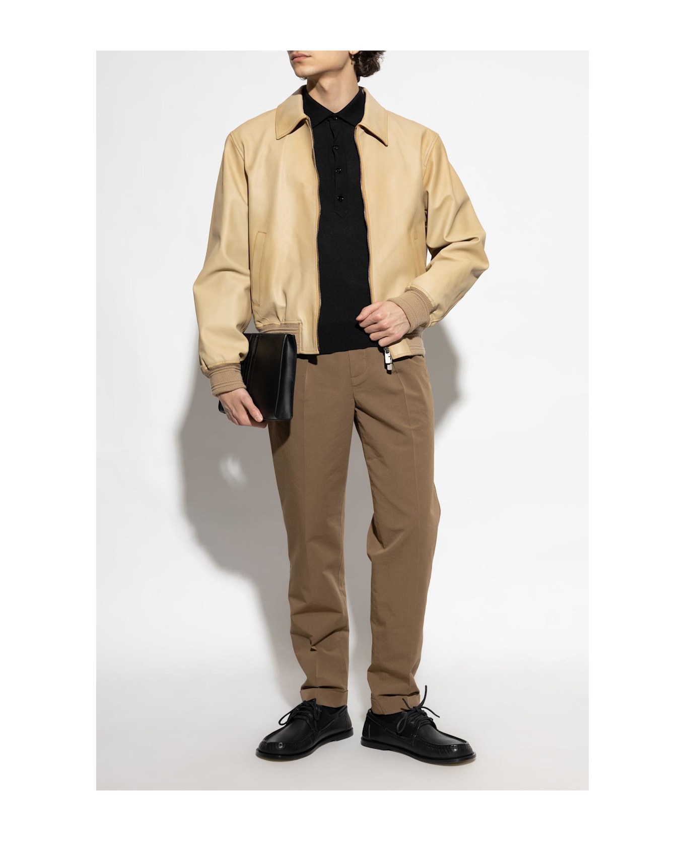 Tom Ford Pants With Rolled-up Legs - Chestnut