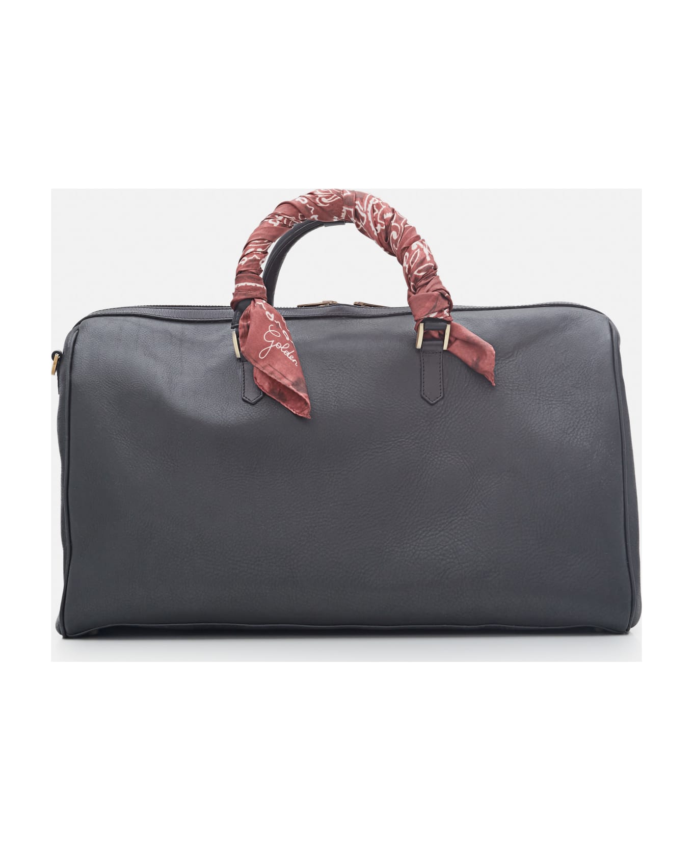 Golden Goose Duffle Bag Smooth Calfskin Leather - Black トラベルバッグ