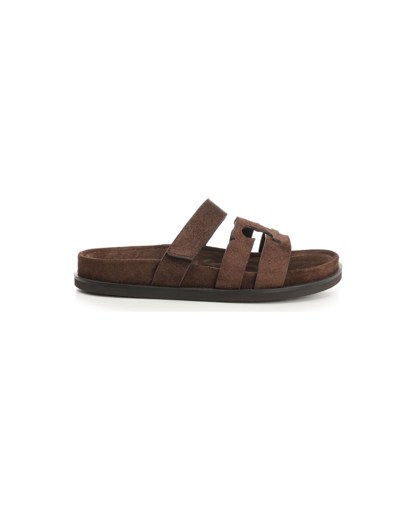 Tory Burch 'ines' Sports Slider Sandal - BROWN