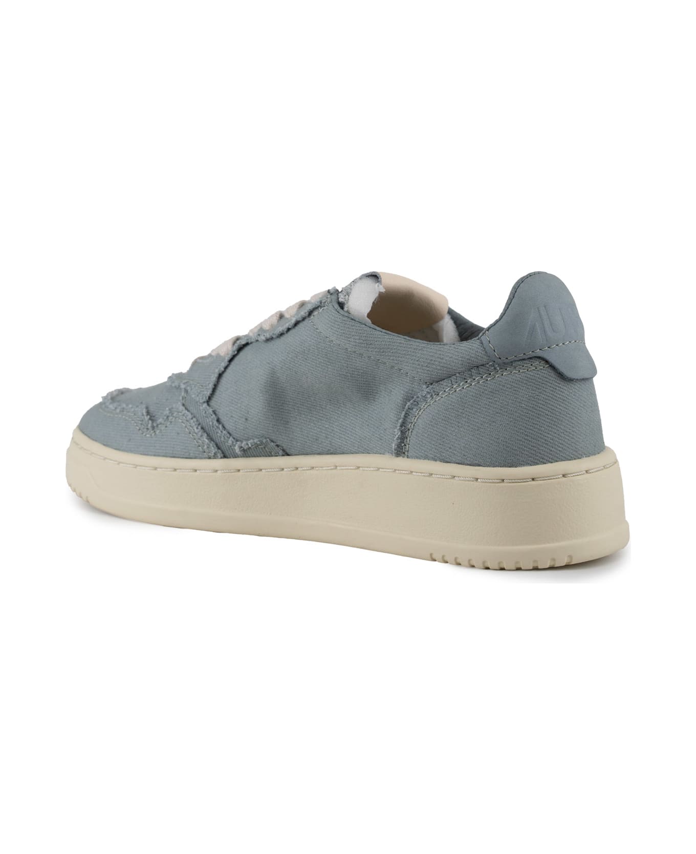 Autry Medalist Low Sneakers In Denim - Denim/denim slvr blue