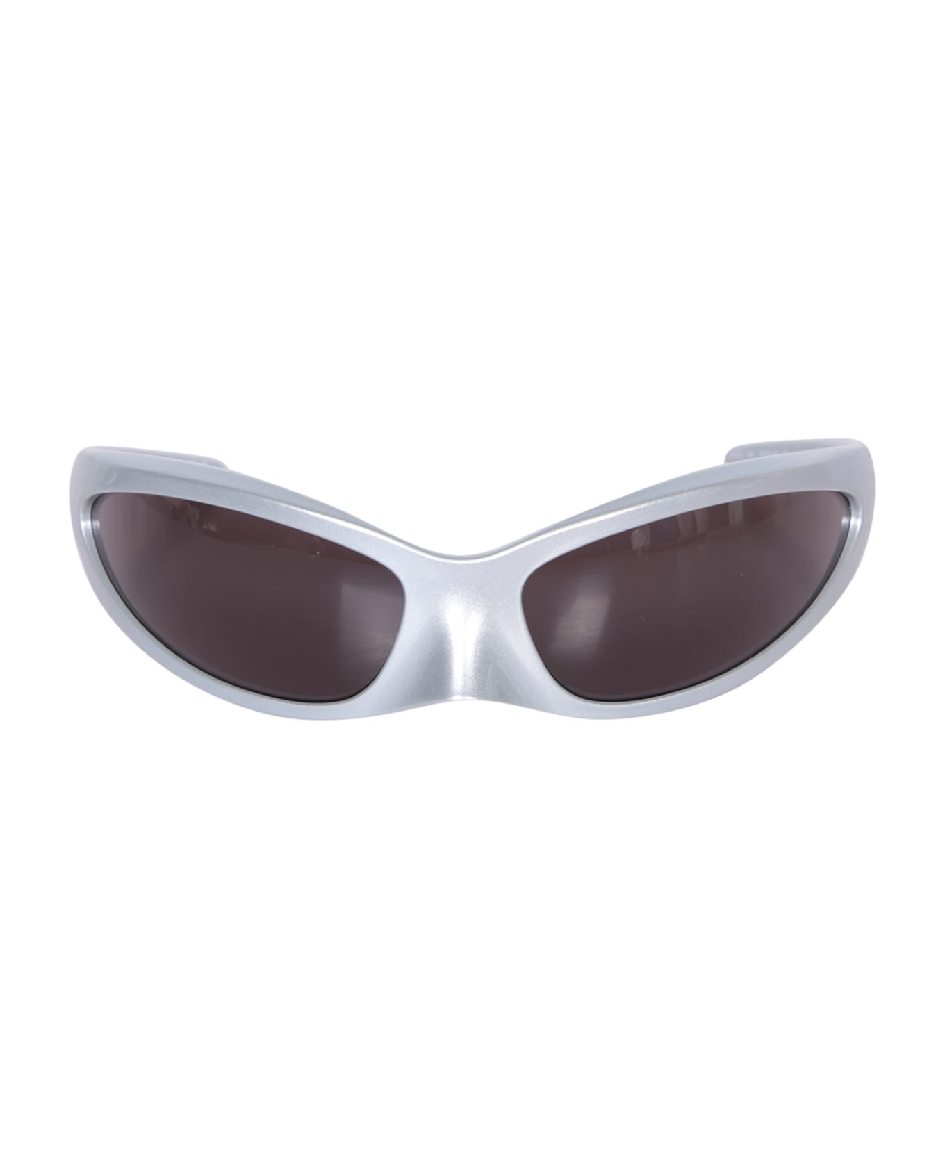 Balenciaga Skin Cat Pneu Silver Sunglasses - Metallic