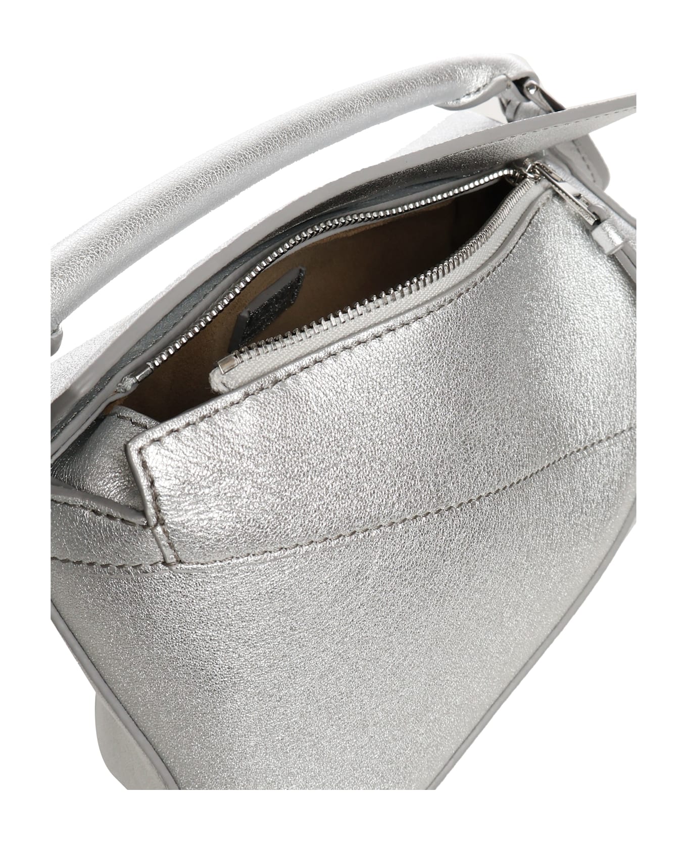 Loewe Mini Puzzle Bag - Silver