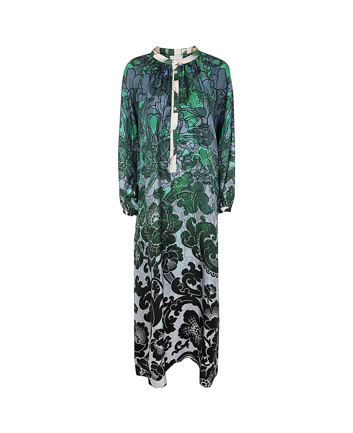 Pierre-Louis Mascia Printed Silk Twill Dress - Multi