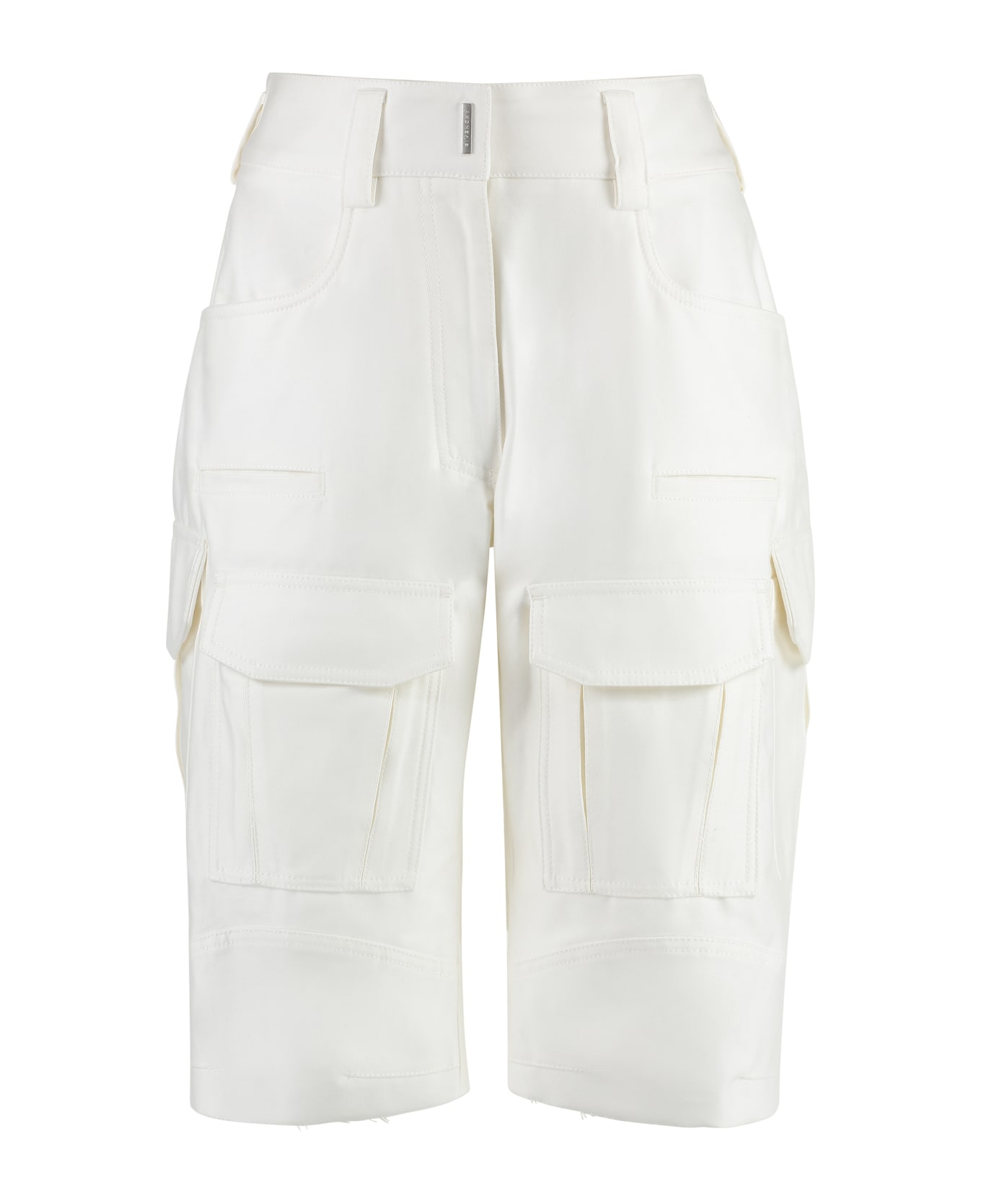 Givenchy Cotton Cargo Bermuda Shorts - White ショートパンツ
