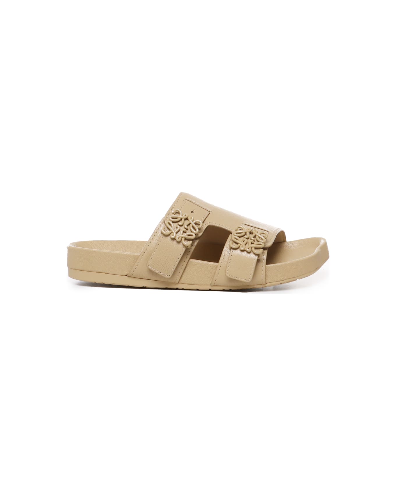 Loewe Goat Leather Slide Sandal - MEDIUM CONCEALER