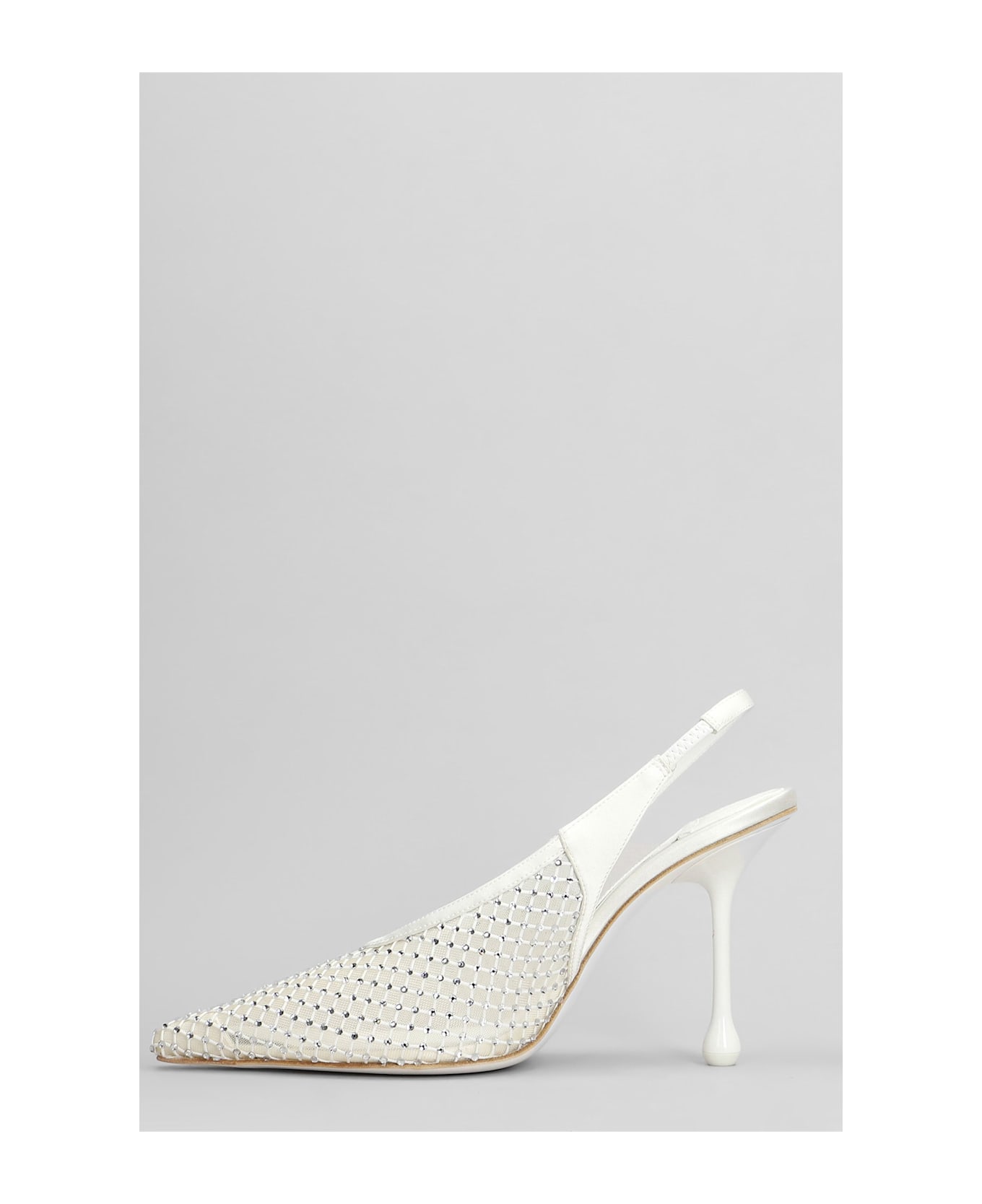 Jimmy Choo Isa 985 Pumps In White Leather - white