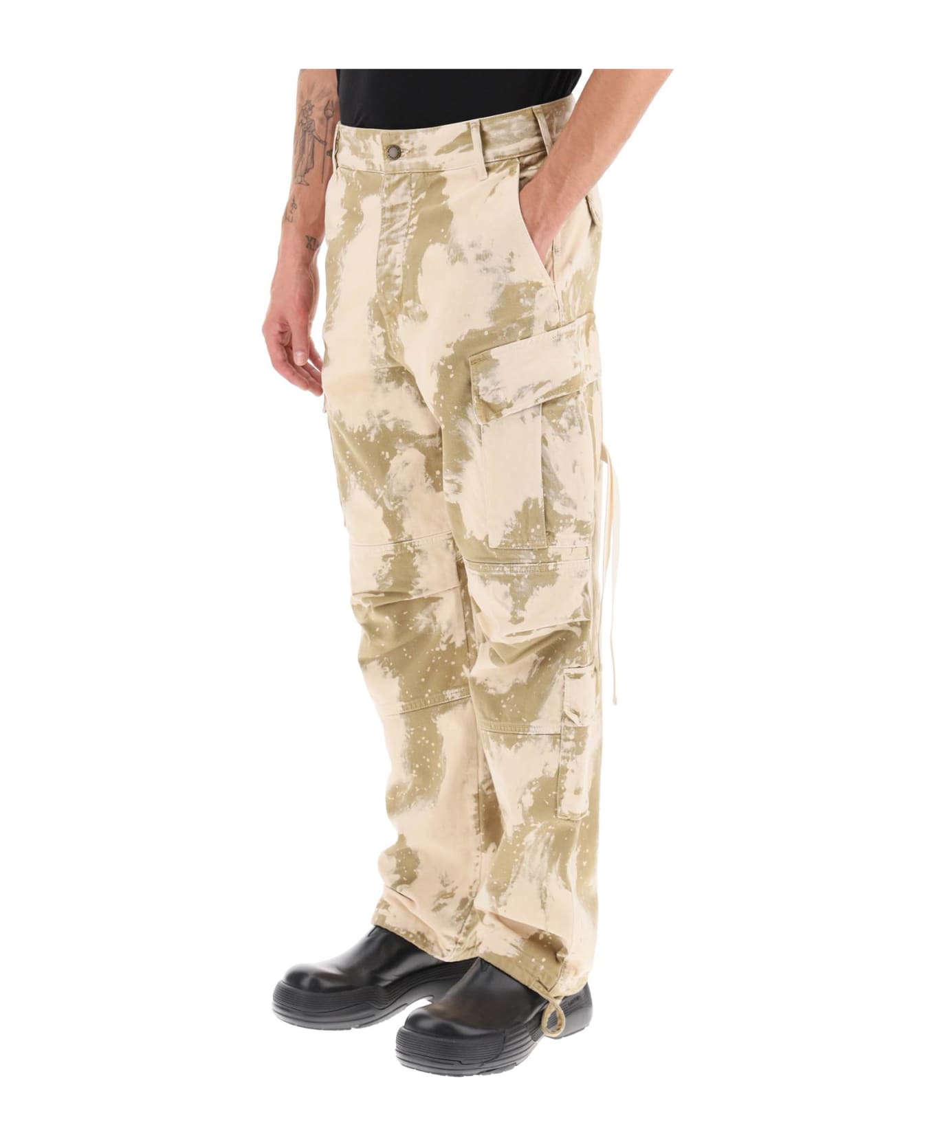 DARKPARK Saint Cotton Cargo Pants - BEIGE WHITE (Beige) ボトムス
