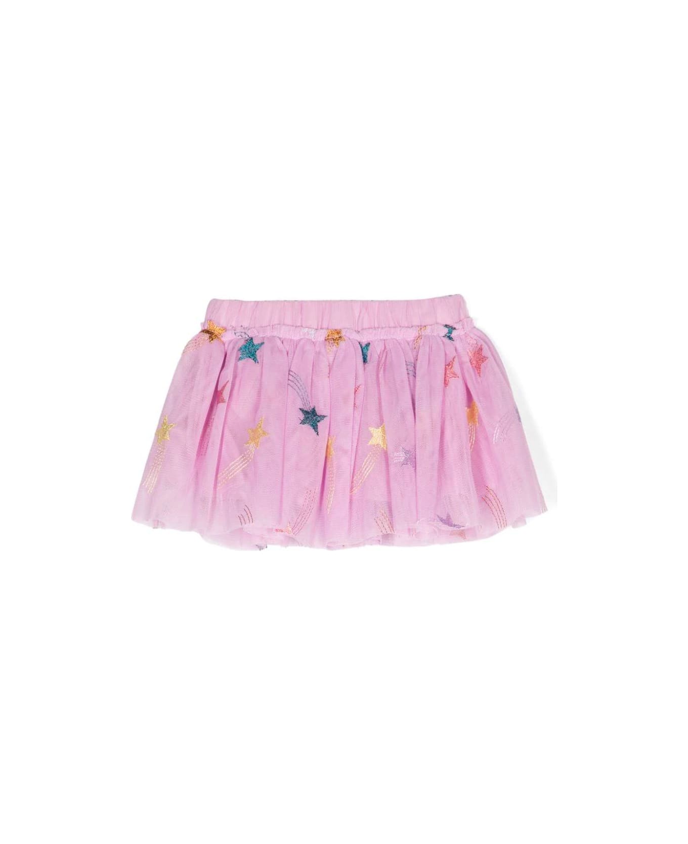 Stella McCartney Kids Gonna Con Ricamo - Pink