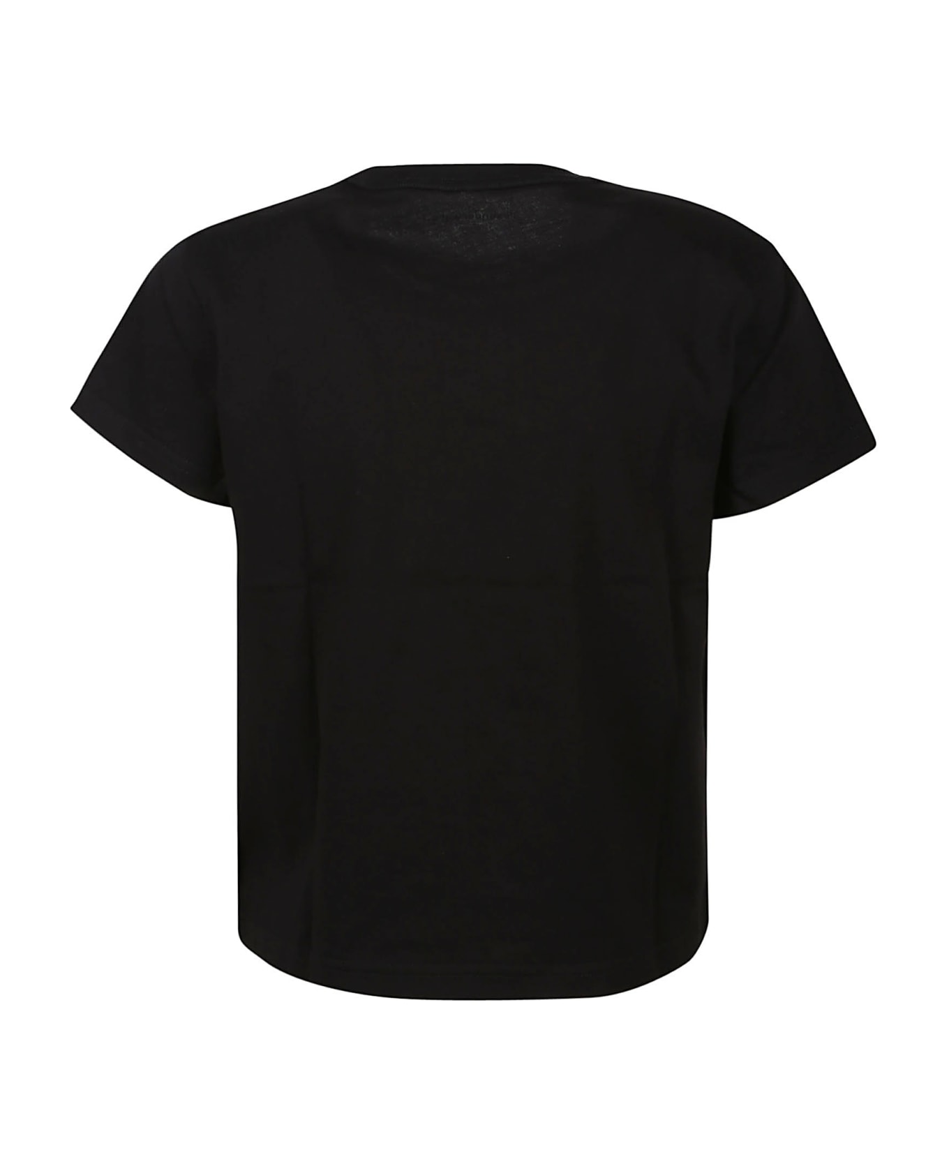 T by Alexander Wang Puff Logo Bound Neck Essential Shrunk T-shirt - Black Tシャツ
