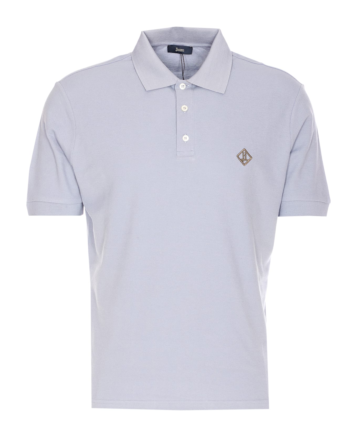 Herno Logo Polo - Blue