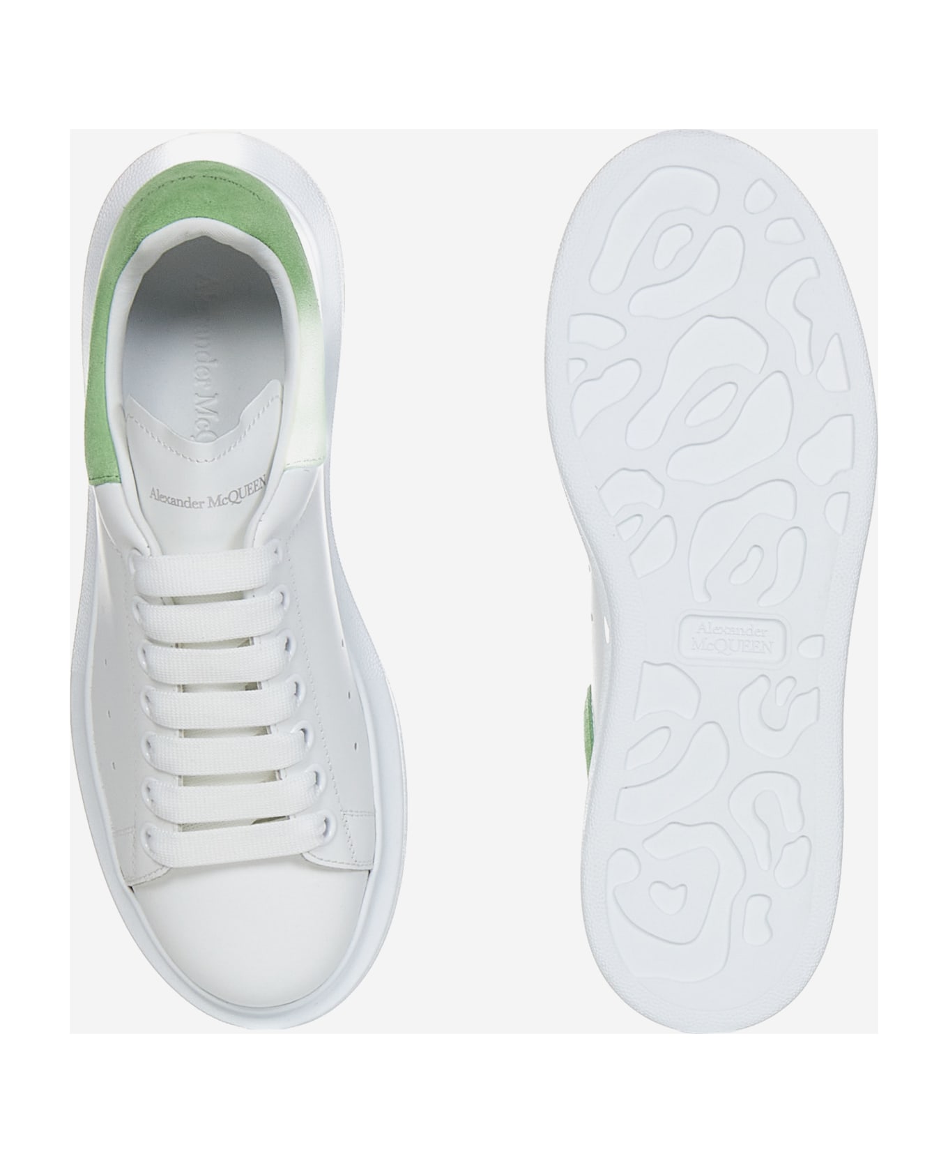 Alexander McQueen Oversize Leather Sneakers - White