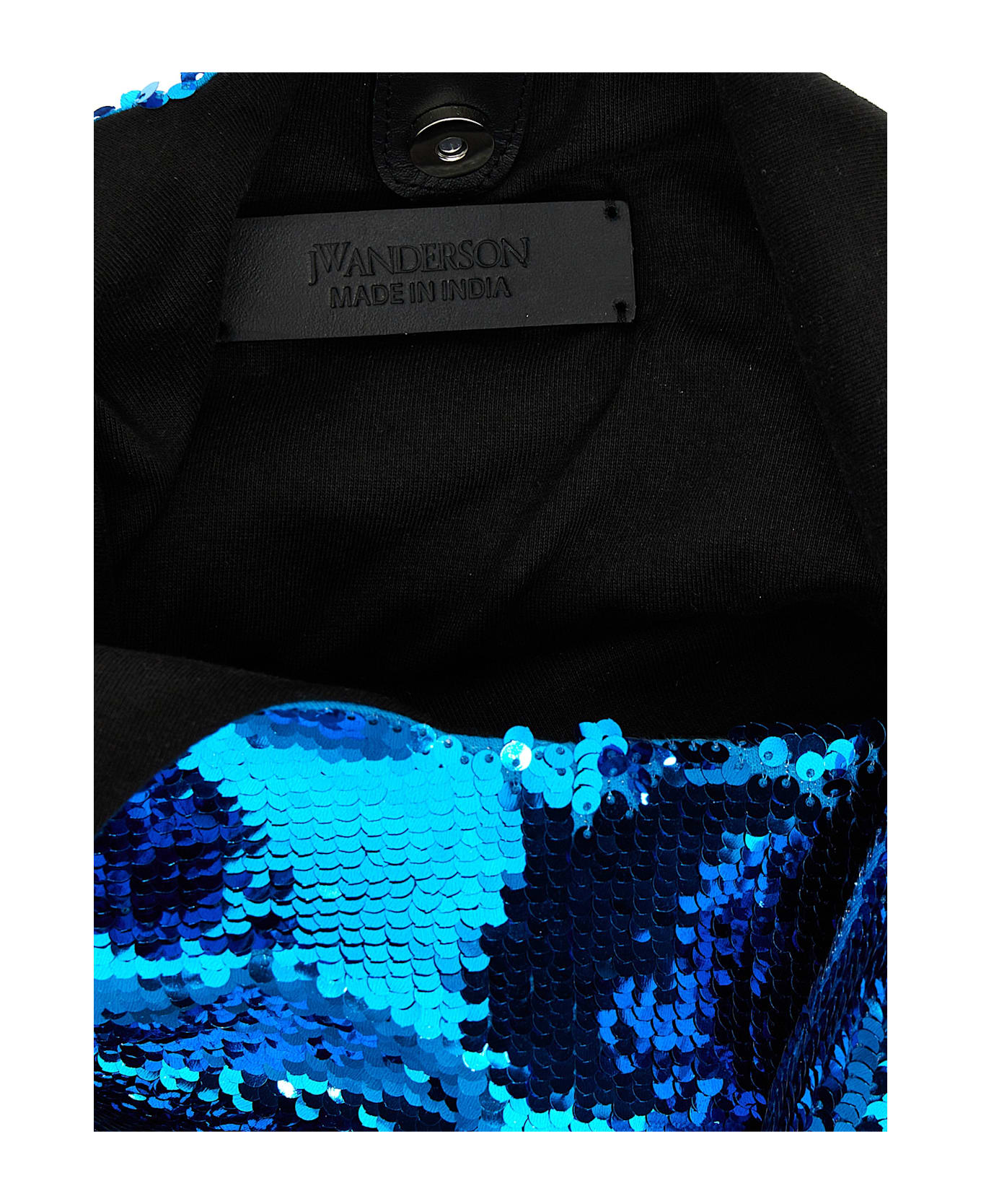 J.W. Anderson 
mini Sequin
 Shopping Bag - ACQUA