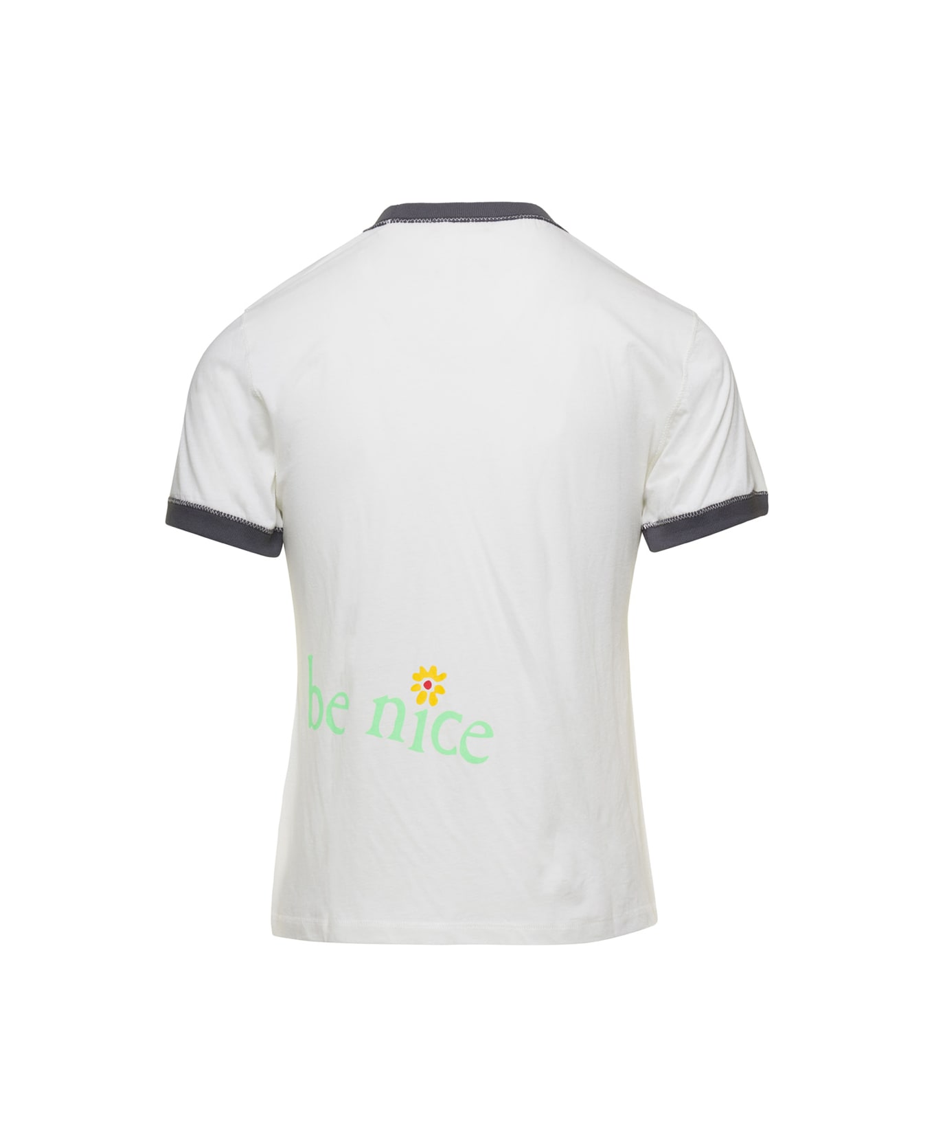 ERL White Crew Neck T-shirt In Cotton Man - White