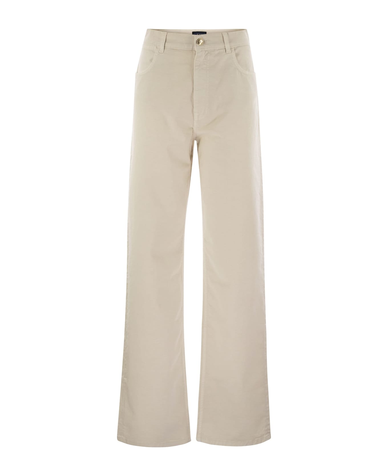 Fay 5 Pockets Flared Pants - Ivory