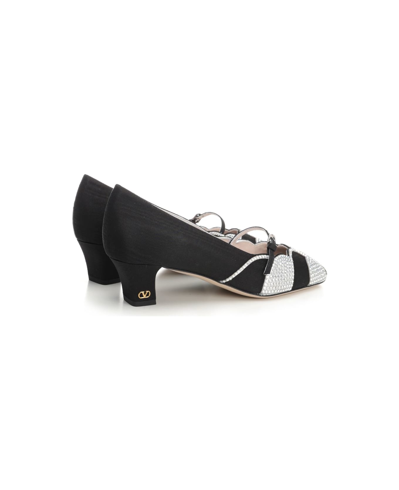 Valentino Garavani Décolleté 'bowow' - NEROSILVERSHADE