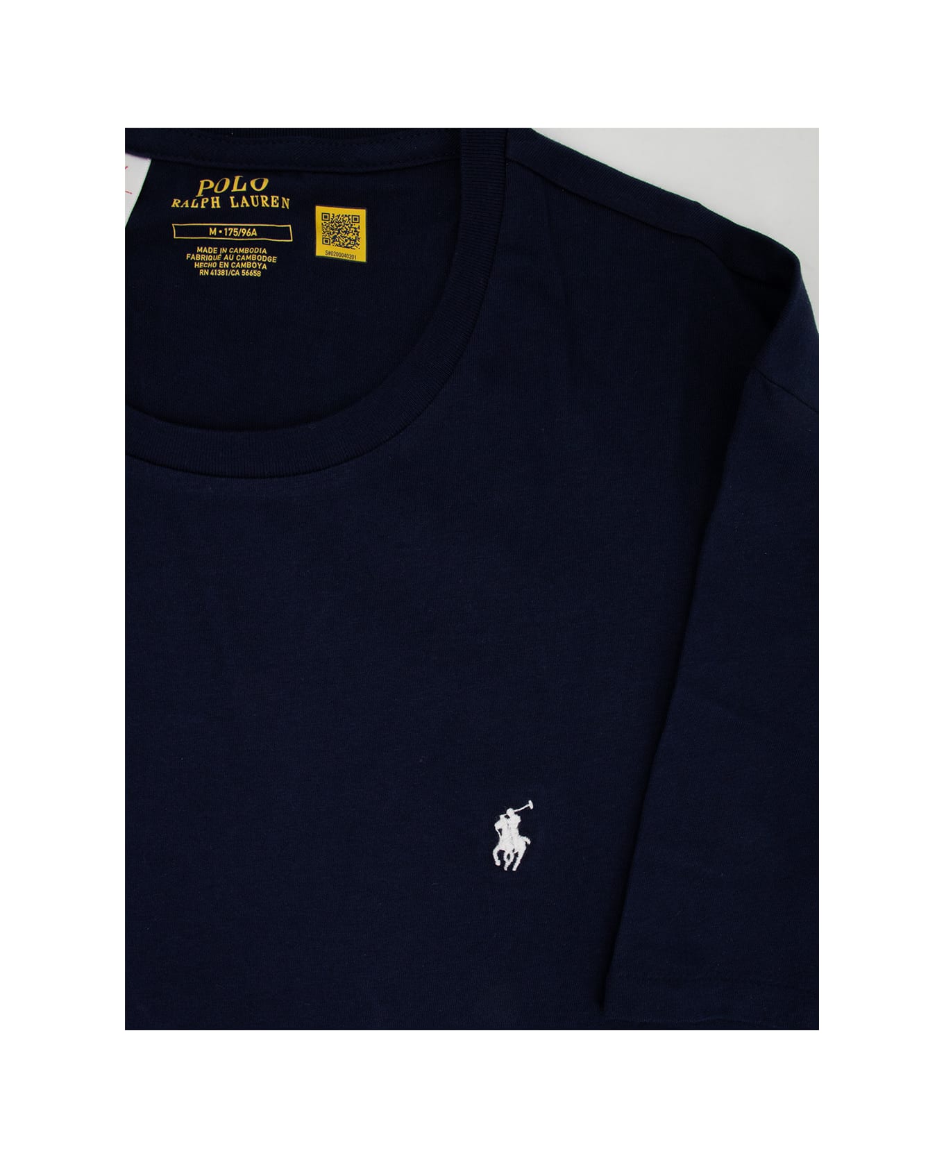 Ralph Lauren Logo Embroidered Crewneck T-shirt - NAVY