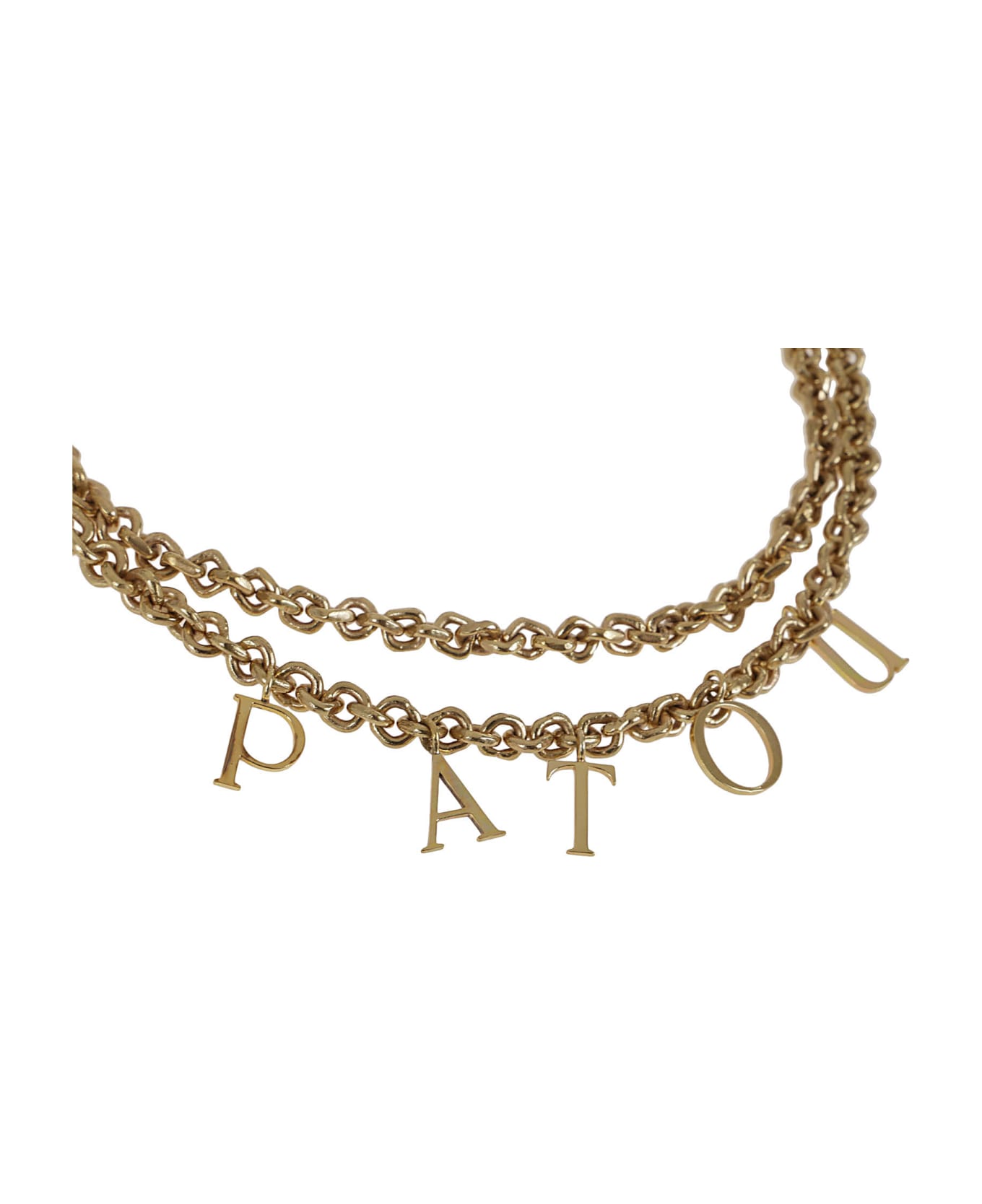 Patou Letters Double Necklace - G Gold