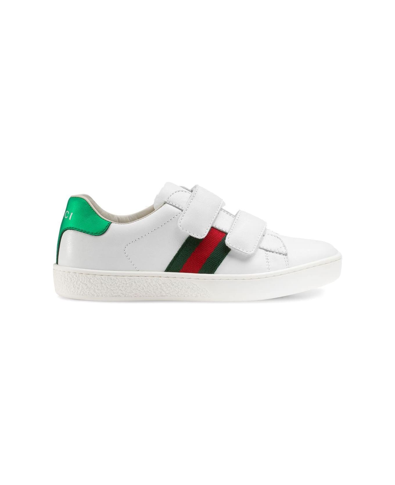 Gucci Ace Leather Sneakers - White