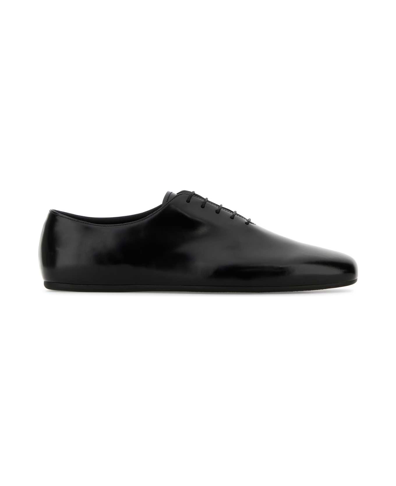 Prada Black Leather Lace-up Shoes - NERO