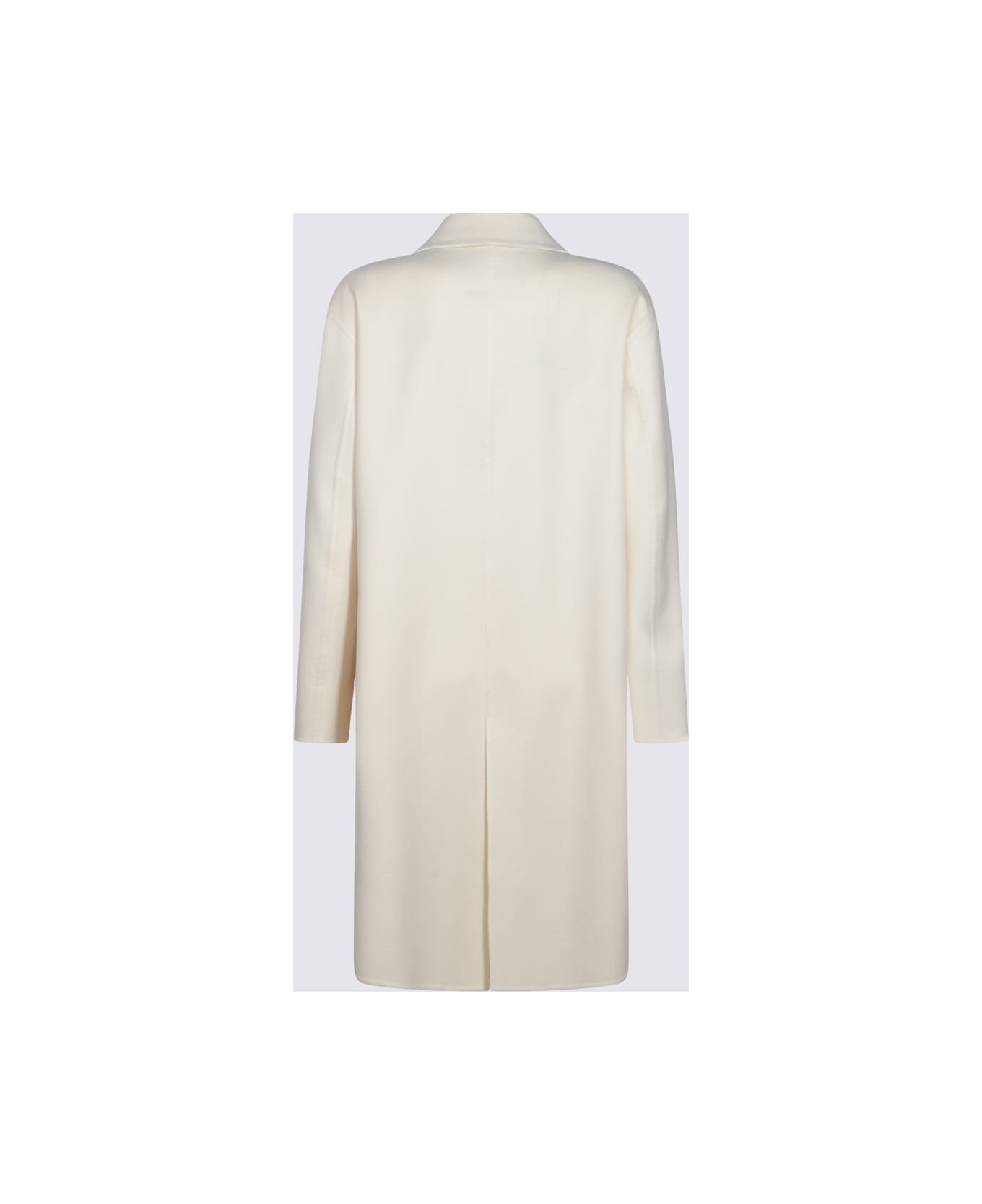 Fabiana Filippi White Wool Coat - Yellow