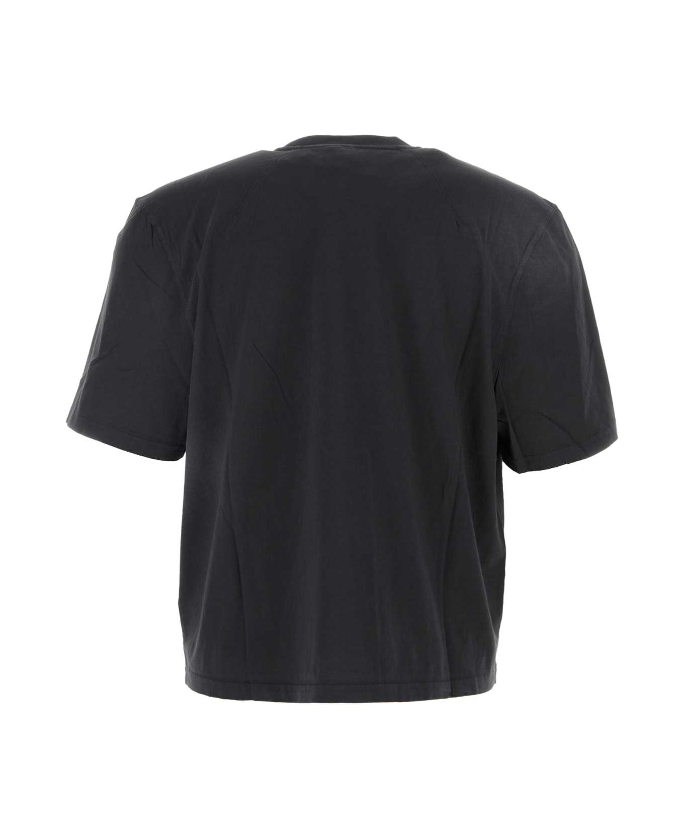 Entire Studios Charcoal Cotton T-shirt - WASHEDBLACK